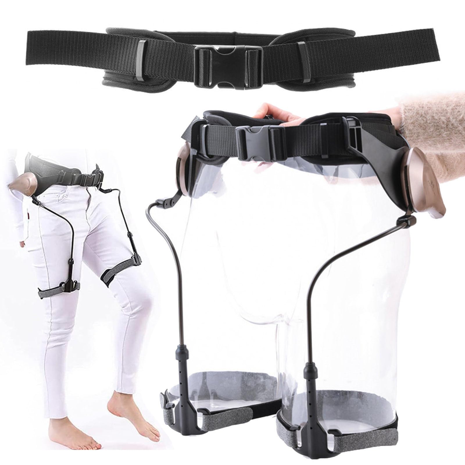 Bionic Body Power Walking Aid, Leg Lift and Climbing Support, Exoskeleton for Walking, Bionic Exoskeleton Legs, No Power Source Is More Efficientfor Senior, Limited Mobility, Stroke, Hemiplegia