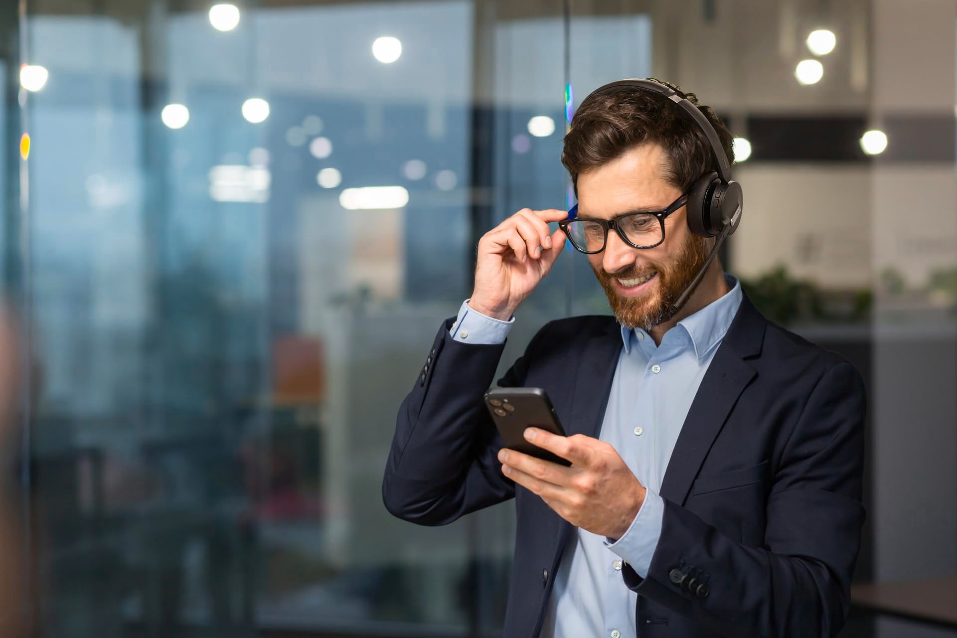 WH64 Hybrid Dual Teams Headset with Dongle - Hybrid Technology, Optimised for Microsoft Teams, Two-Ear Design, Noise Cancellation, USB