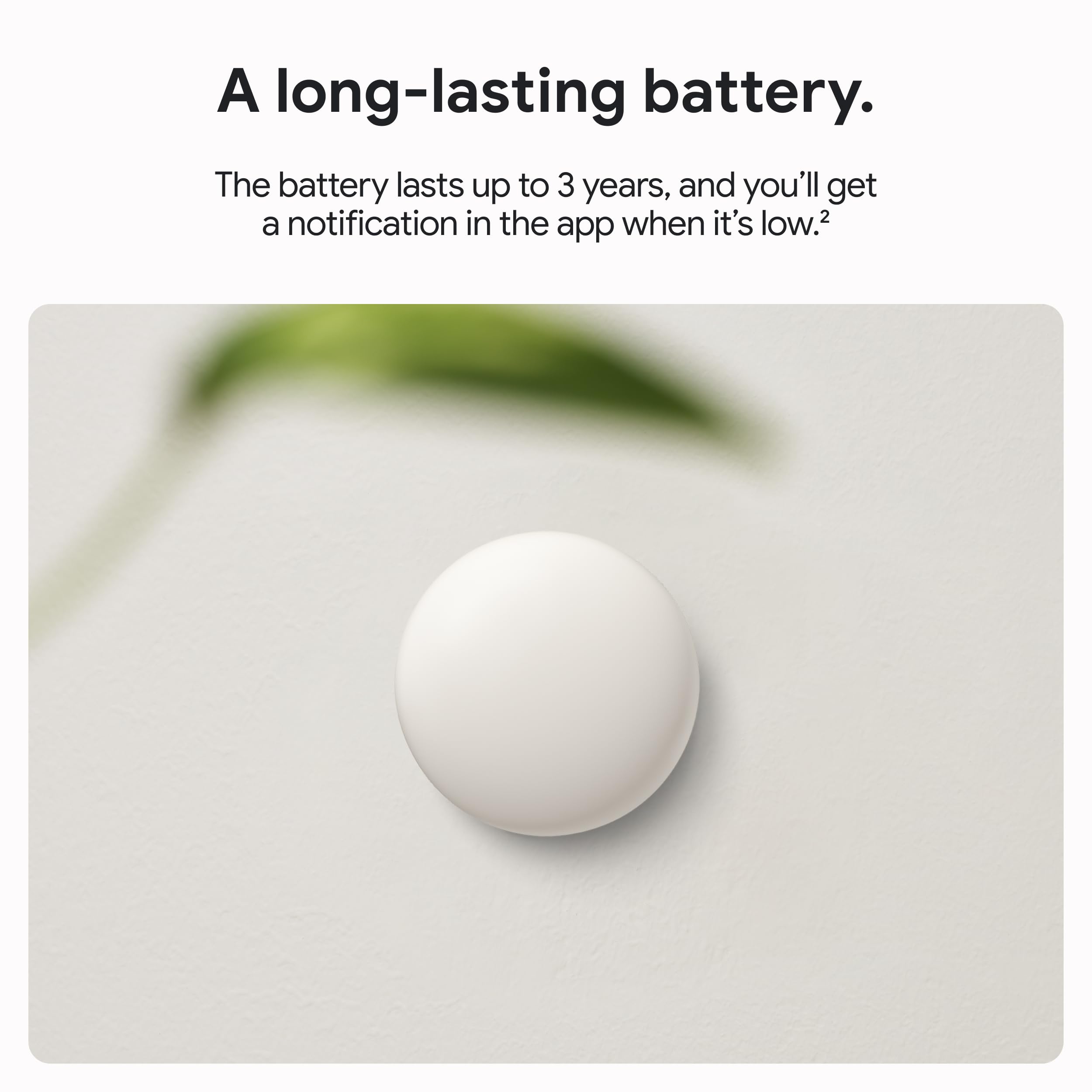 Google Nest Temperature Sensor (2nd Gen) - Room Comfort Sensor with Scheduling - Works with The Nest Learning Thermostat (3rd and 4th Gen) and Nest Thermostat E - Porcelain, White