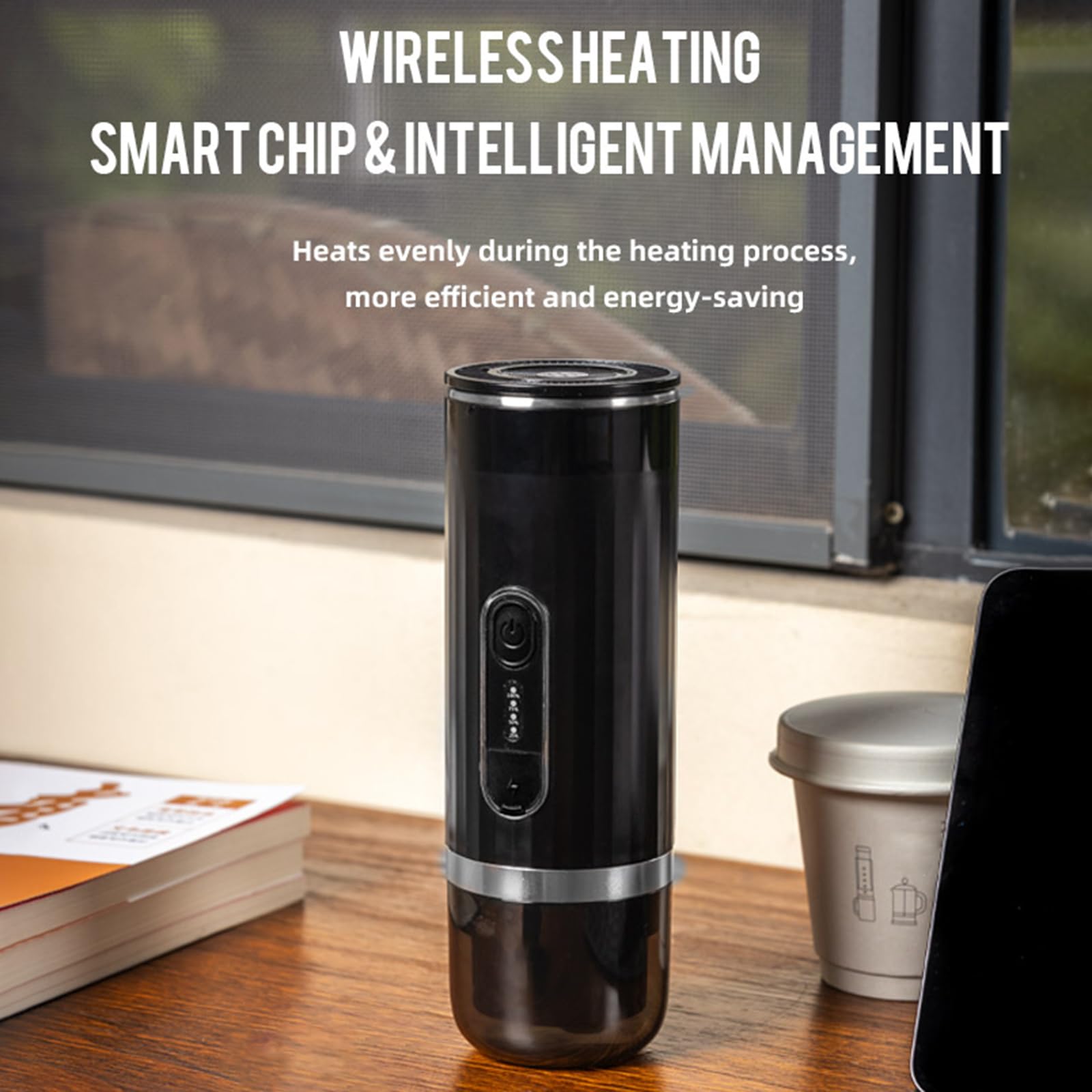 Portable Espresso Machine from Jolerich, 3-in-1 Wireless Coffee Maker Compatible with Capsules and Ground Coffee, Electric Italian Espresso Machine for Car, Home, Office, Travel and Camping