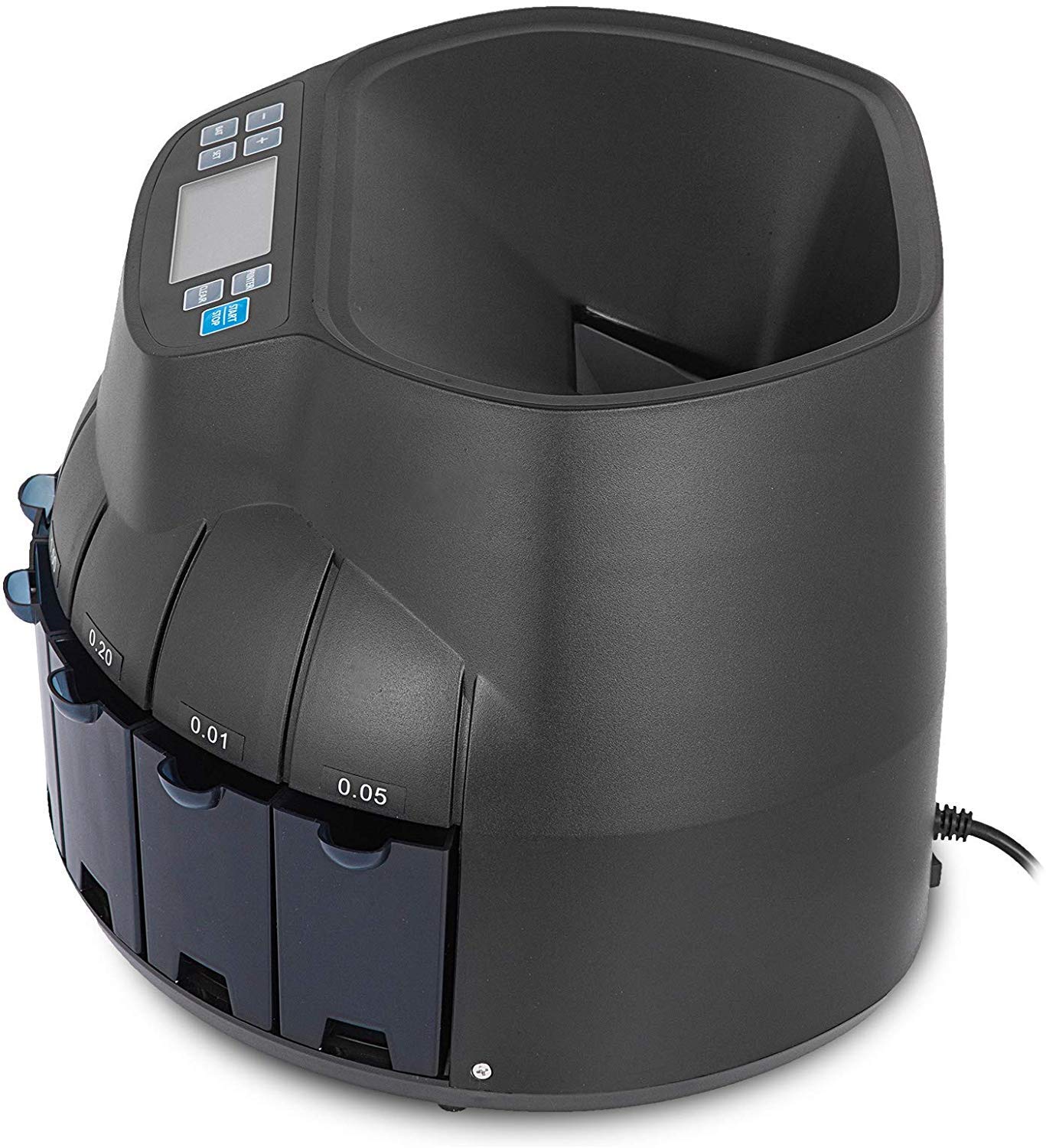 JFZCBXD Automatic Electronic Coin Sorting Machine 45W, Coin Counting Machine 500-1000 Coins for School, Stores and Banks