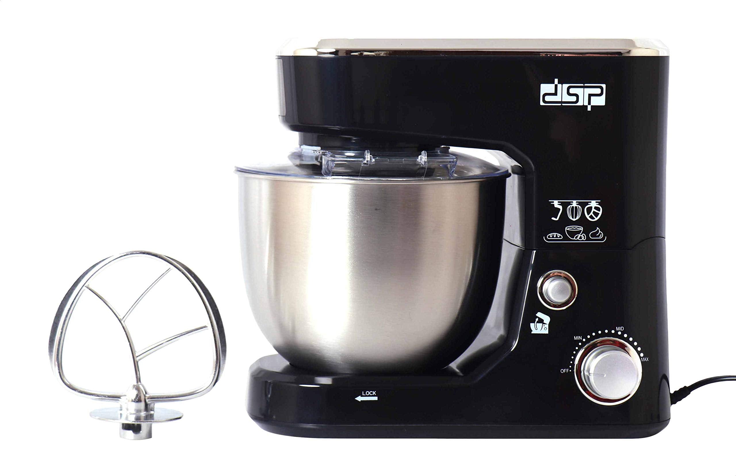 DSP KM-3030 3 in 1 Mixer, 5 Liters, 1000 watts - Black