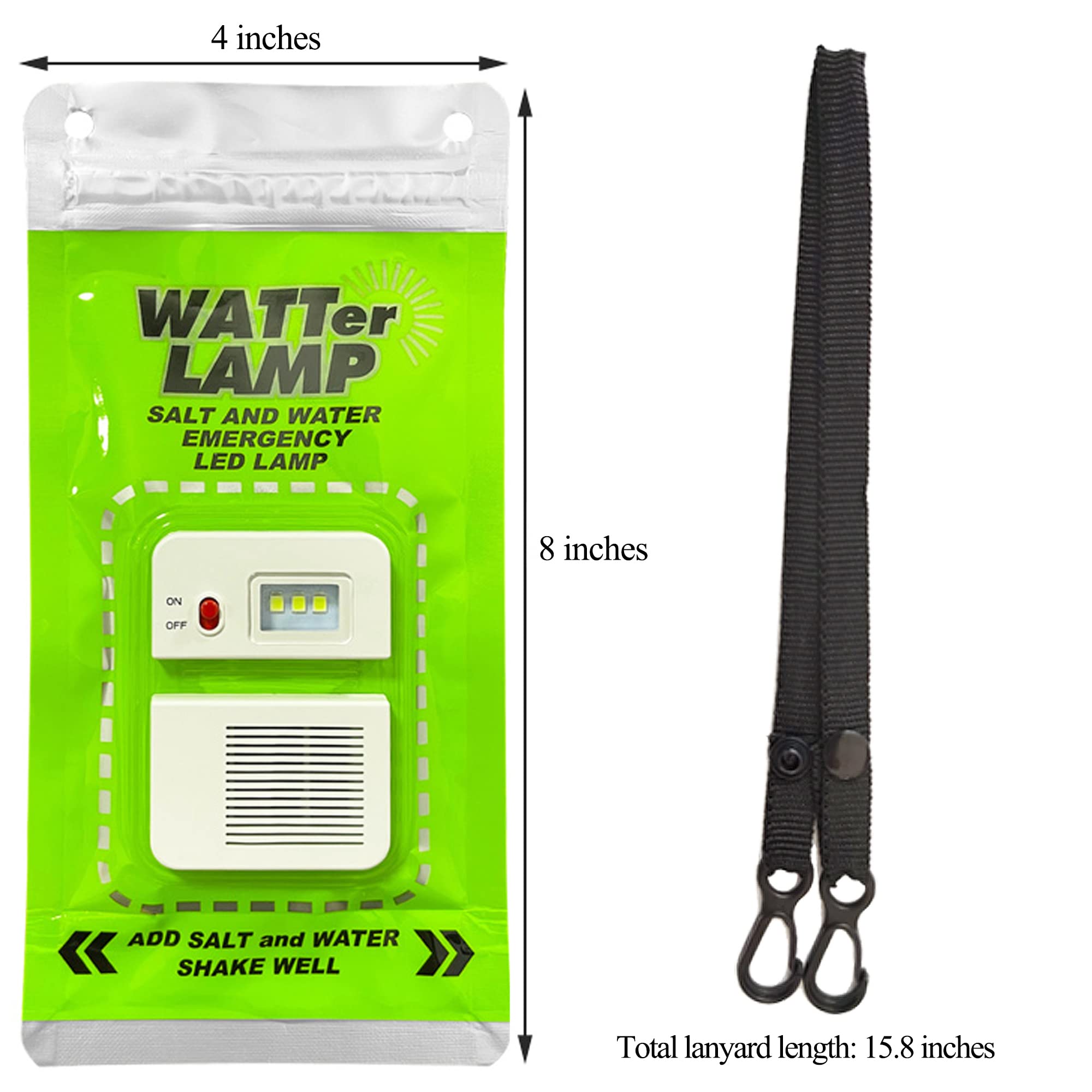 Salt Water Lamp Emergency Lighting Outdoor Lamp No Battery Pollution-Free Environmental Protection Lighting, Suitable for Outdoor Activities, Sustainable Use for 140 Hours