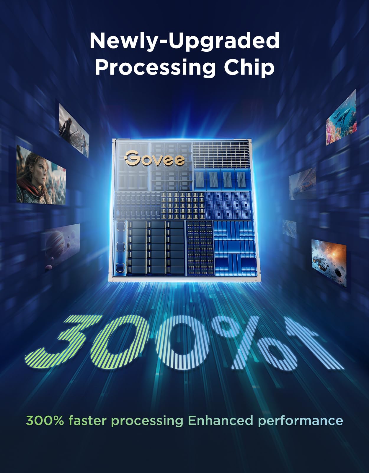 Govee TV Backlight 3 Pro with Triple HDR Camera 16.4ft 5-in-1 RGBWWIC Sync with 75-85 inch TVs, 75 LED/m, AI Filter Support, Smart App and Voice Control, DreamView Sync