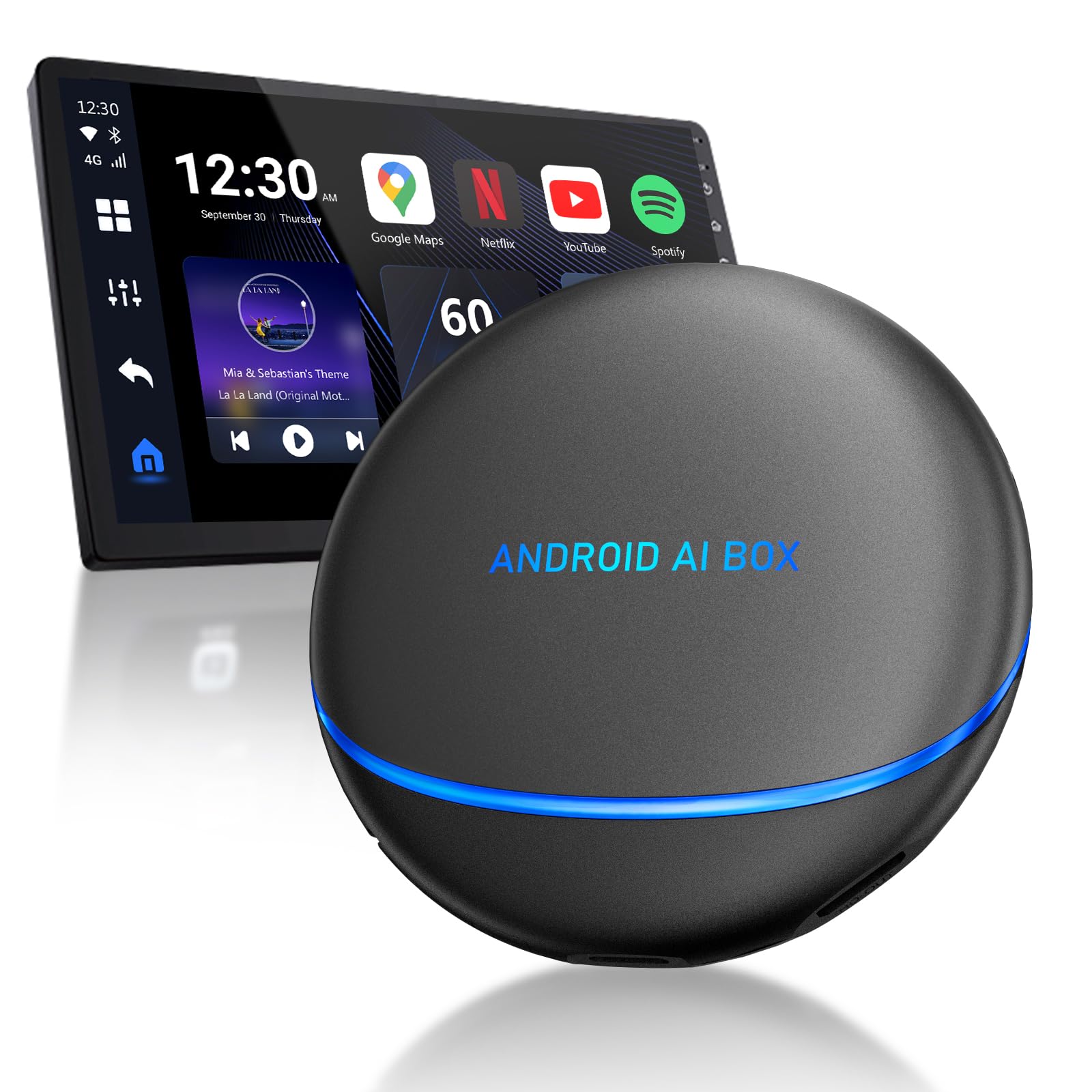 VeloBlast CarPlay Box with Netflix/YouTube/TikTok/Google Play, Android 12.0 CarPlay AI Box for Wired CarPlay Cars (8+128GB) Only for Wired CarPlay Car