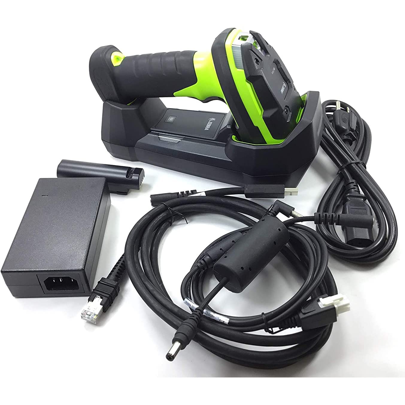 Zebra DS3678-SR Ultra-Rugged Industrial Grade Cordless Barcode Scanner Includes Cradle - Bluetooth, Serial, USB Connectivity - Handheld Standard Range 1D/2D Linear Imager Kit - JTTANDS