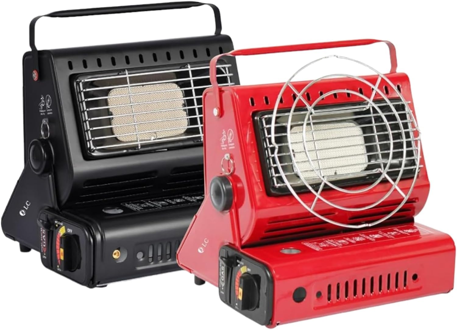 موقد وسخان غاز قابل للحمل 2 في 1 من دي ال سي، DLC-P3410