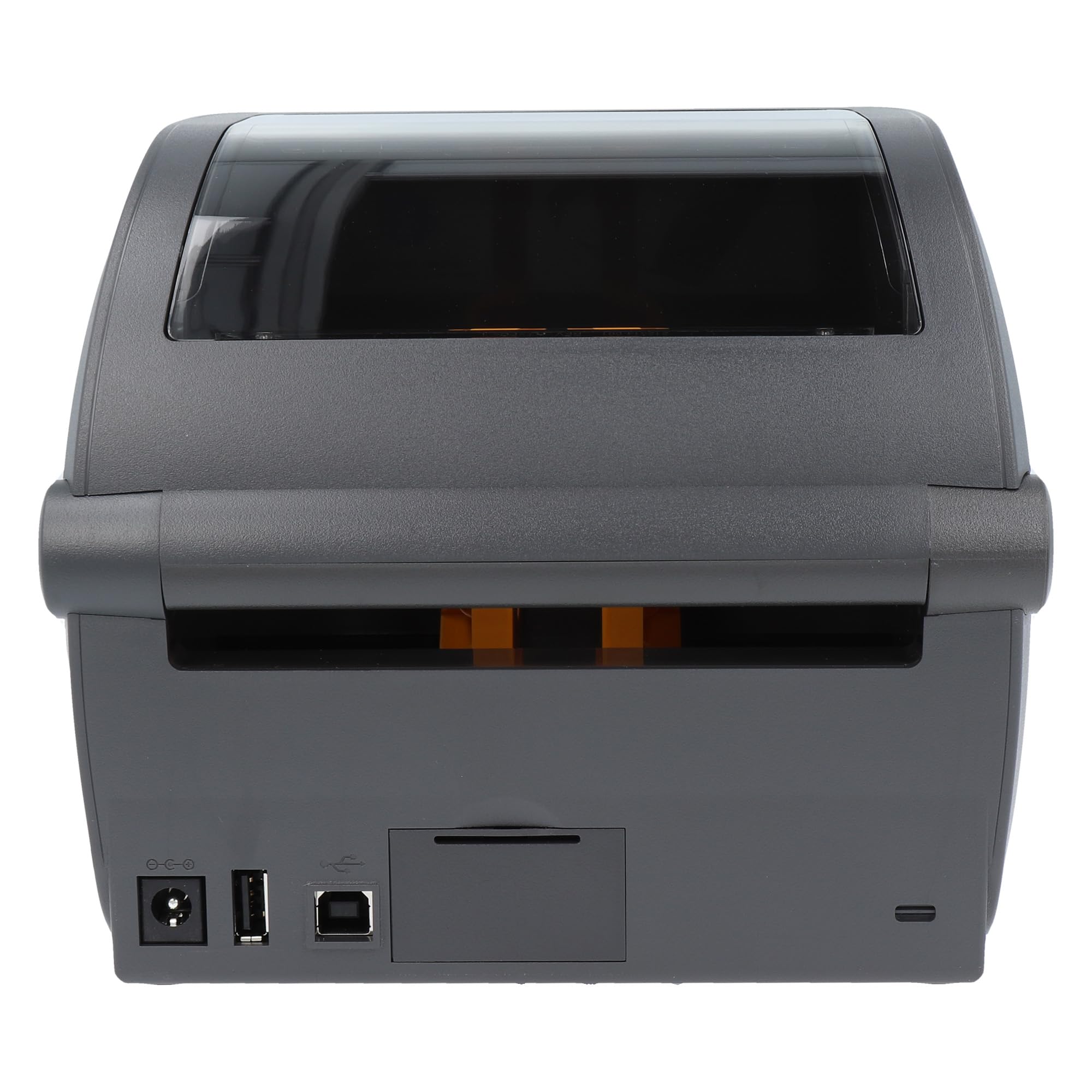 زيبرا تكنولوجيز طابعة ZD421d بحافة قابلة للتمزق - 203 نقطة لكل بوصة - حرارية مباشرة - 104 ملم كحد اقصى. عرض الطباعة، BTLE، USB، واجهات مضيف USB (ZD4A042-D0EM00EZ)، رمادي (داكن)
