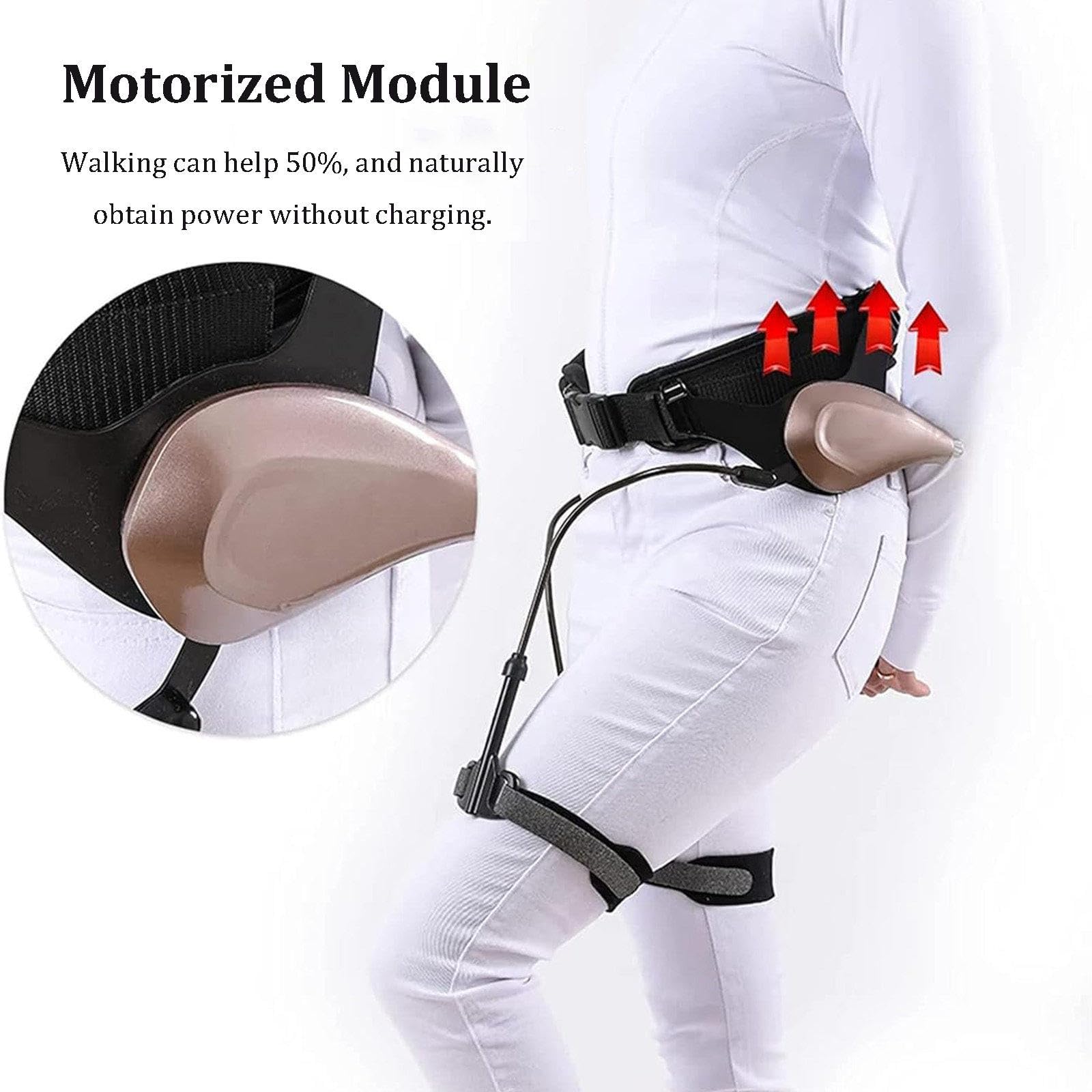 Bionic Body Power Walking Aid, Leg Lift and Climbing Support, Exoskeleton for Walking, Bionic Exoskeleton Legs, No Power Source Is More Efficientfor Senior, Limited Mobility, Stroke, Hemiplegia