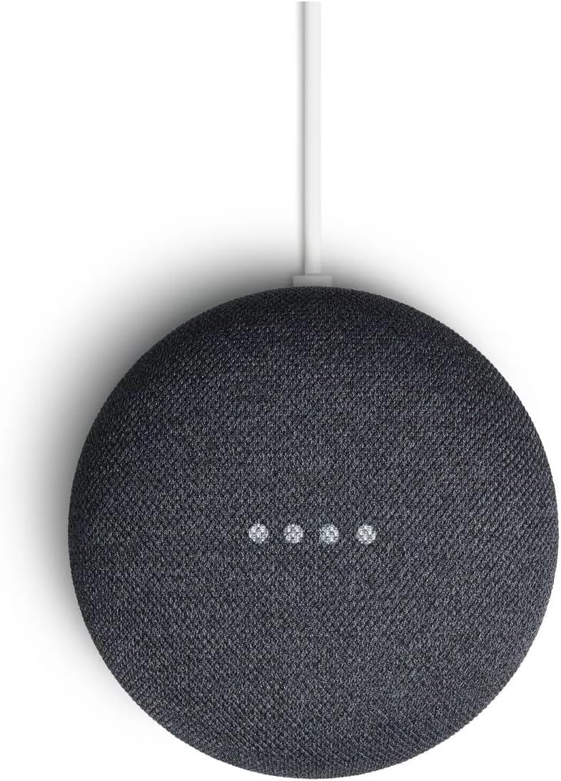 Google Nest Mini Bluetooth Speaker, Japanese Model, Multilingual with Assistant Compatible with English (2nd Generation) Charcoal