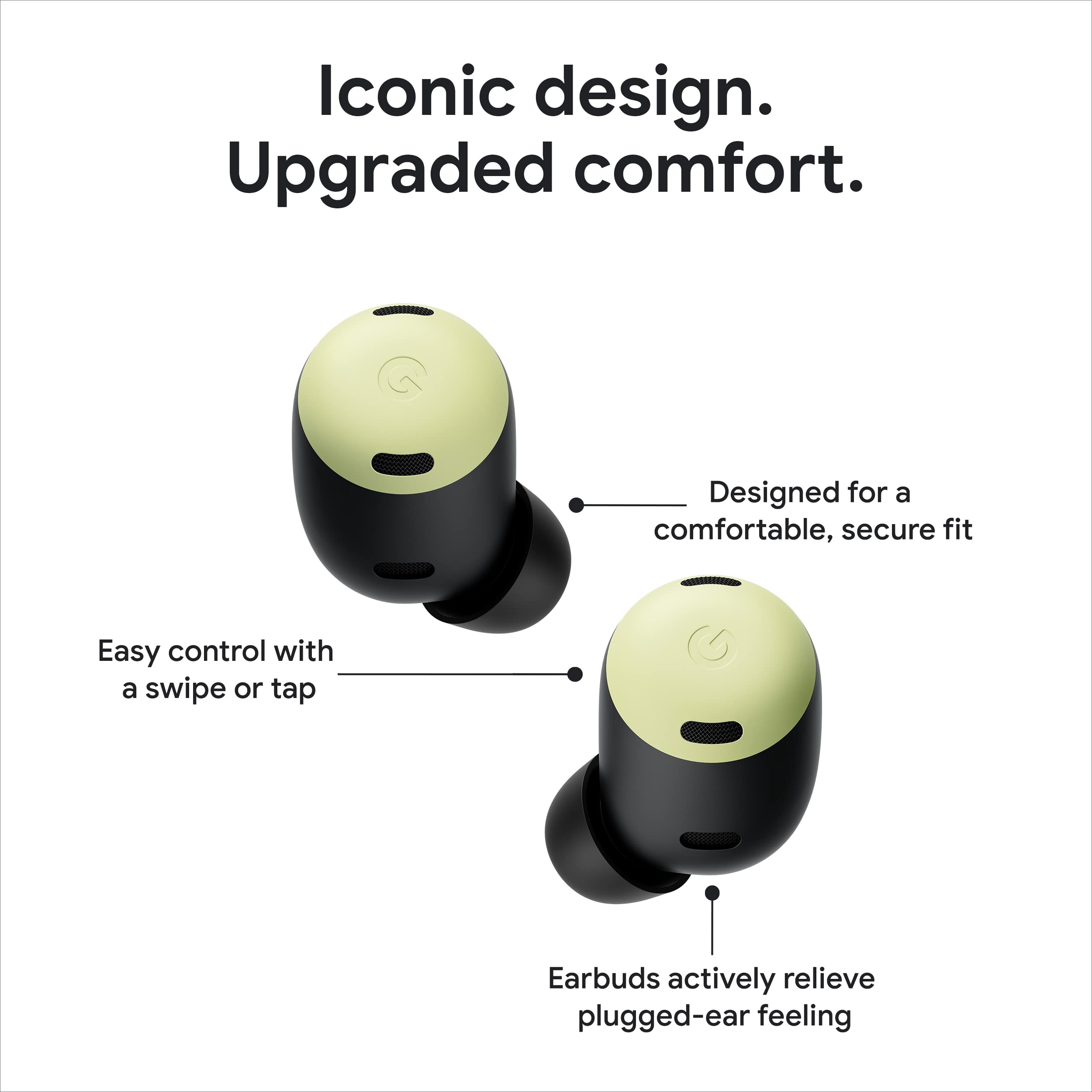 Google Pixel Buds Pro True Wireless Noise Cancelling Earbuds (GA03204-US) - Lemongrass