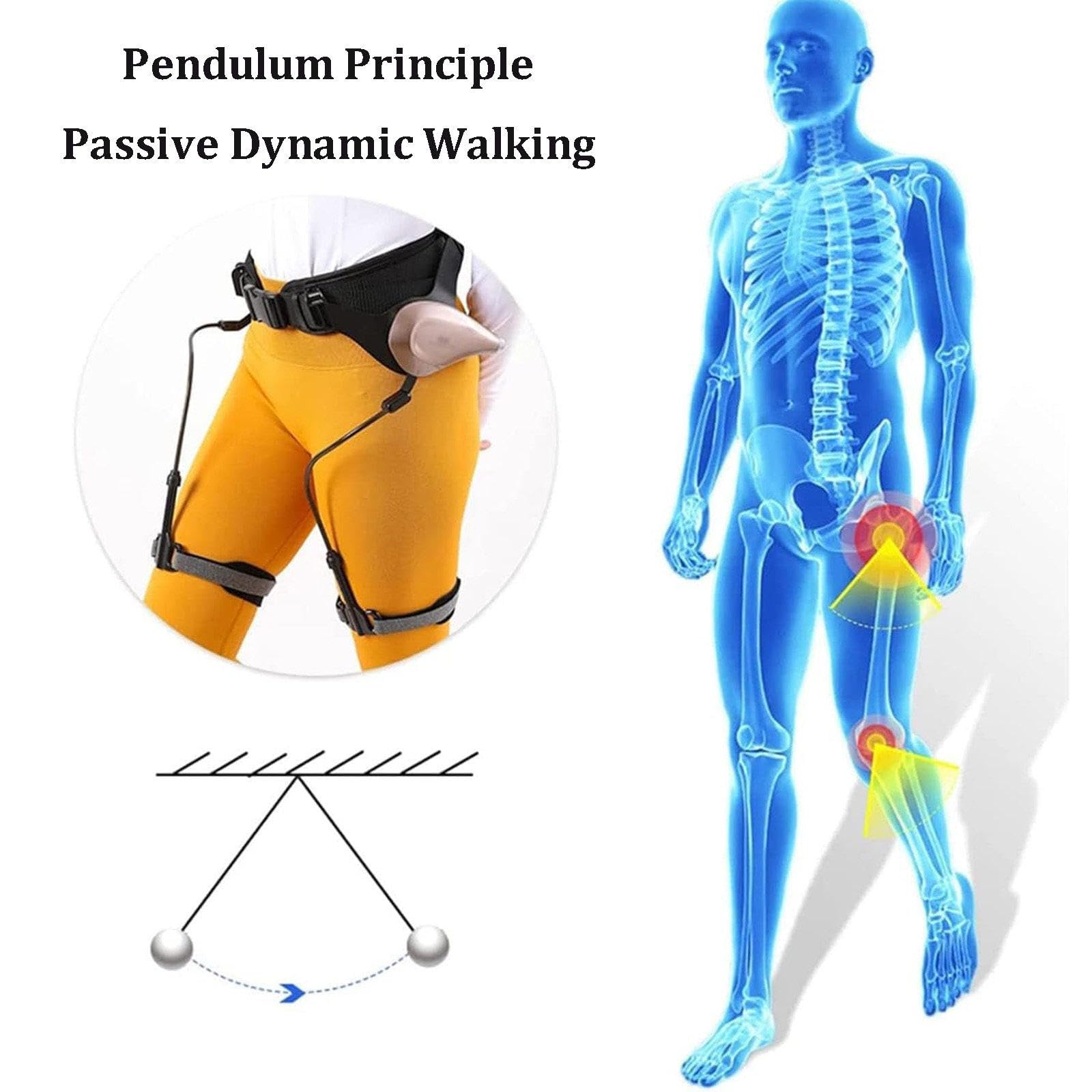 Bionic Body Power Walking Aid, Leg Lift and Climbing Support, Exoskeleton for Walking, Bionic Exoskeleton Legs, No Power Source Is More Efficientfor Senior, Limited Mobility, Stroke, Hemiplegia