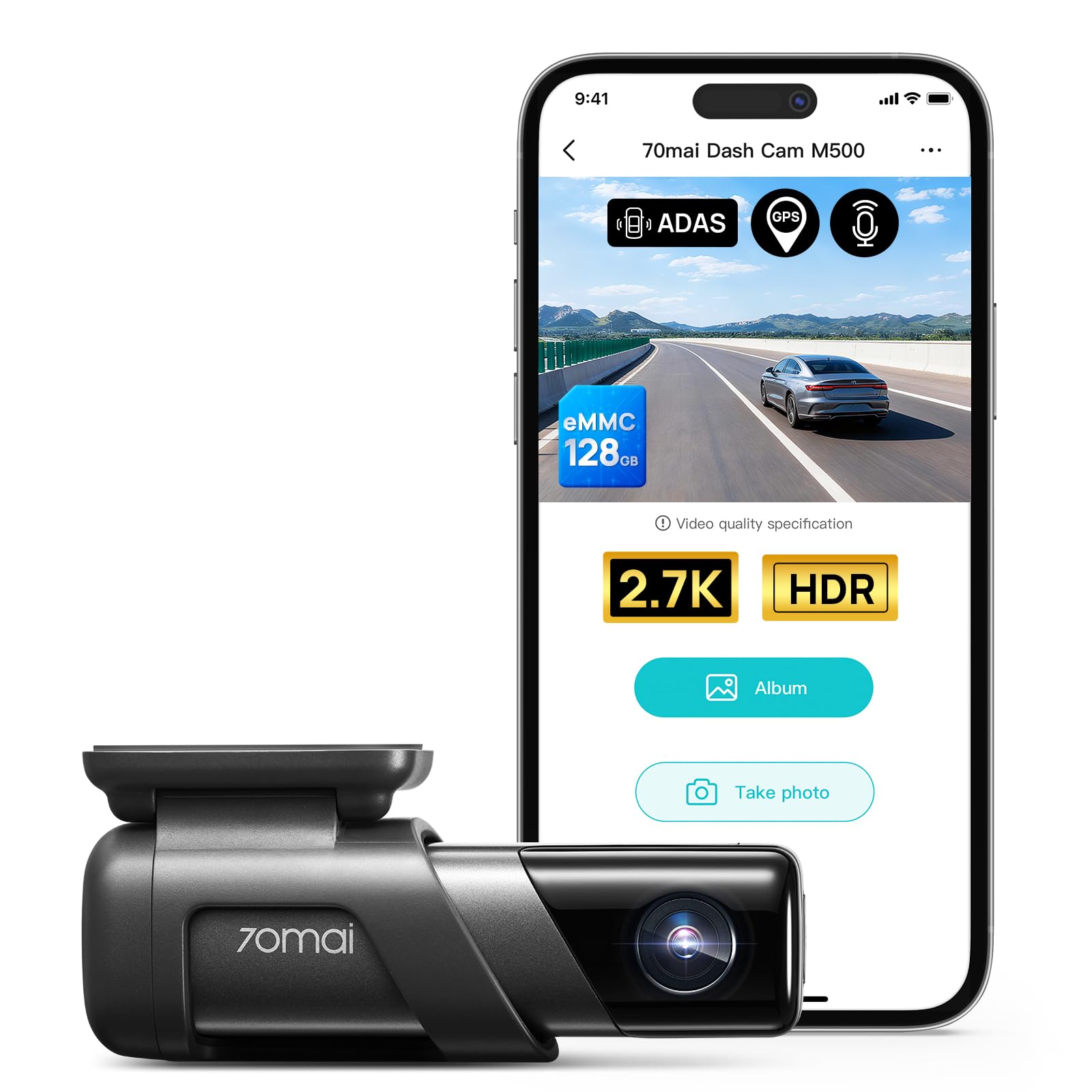 70 ام ايه اي كاميرا داش كام M500 (128GB)
