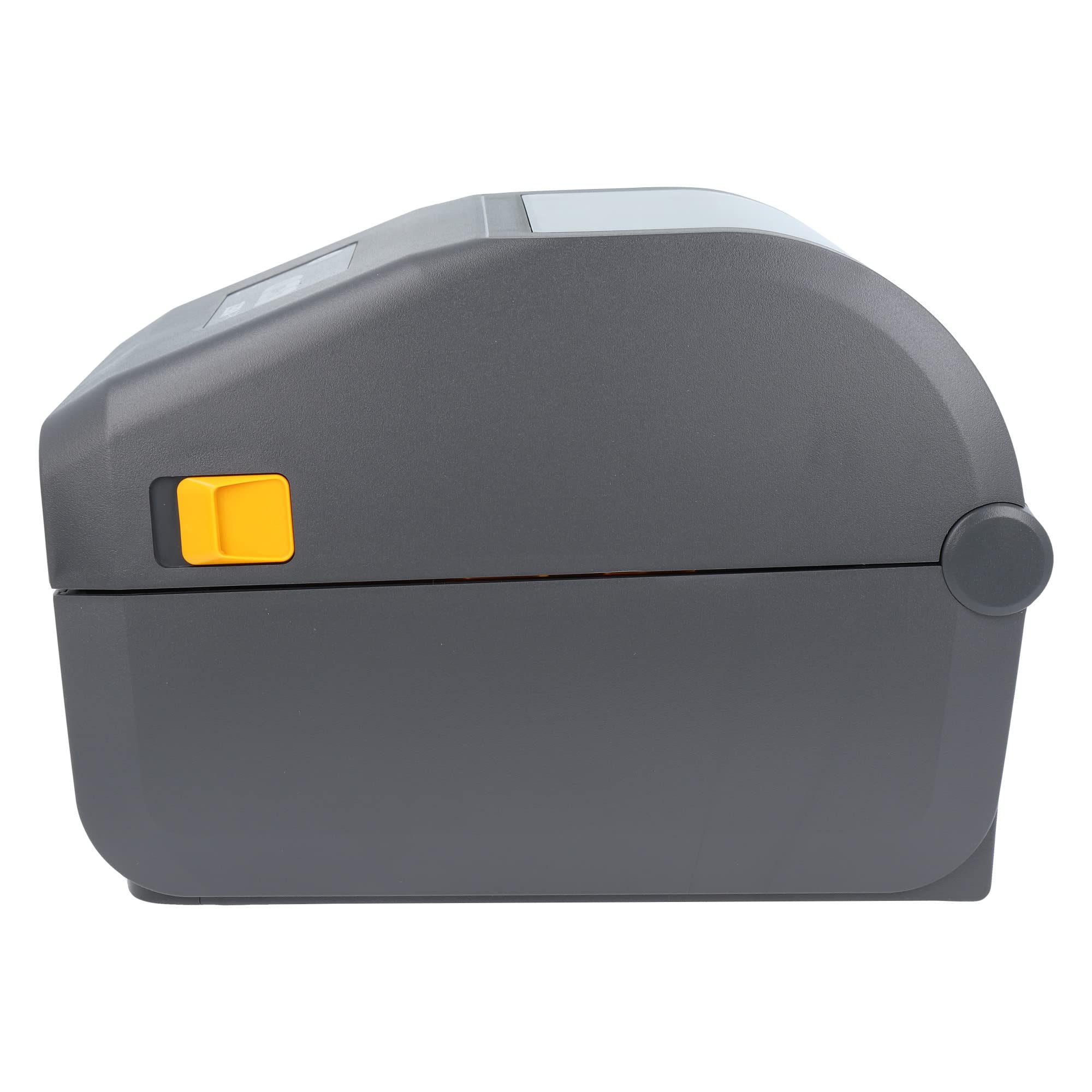 زيبرا تكنولوجيز طابعة ZD421d بحافة قابلة للتمزق - 203 نقطة لكل بوصة - حرارية مباشرة - 104 ملم كحد اقصى. عرض الطباعة، BTLE، USB، واجهات مضيف USB (ZD4A042-D0EM00EZ)، رمادي (داكن)