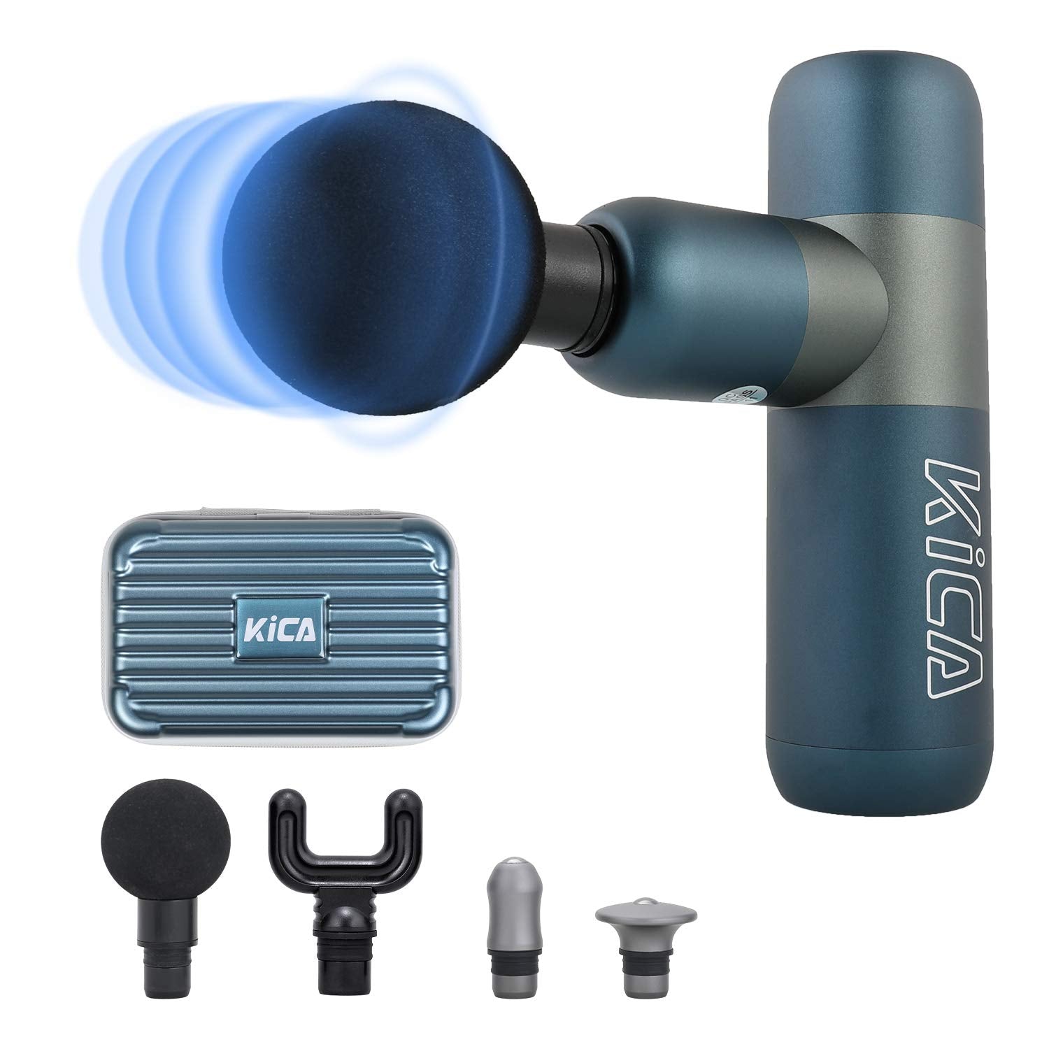 Kica Pocket Massage Gun K2, Deep Tissue Handheld Mini Massage Gun, Portable Muscle Massager for Home, Gym, Office, Recovery and Pain Relief