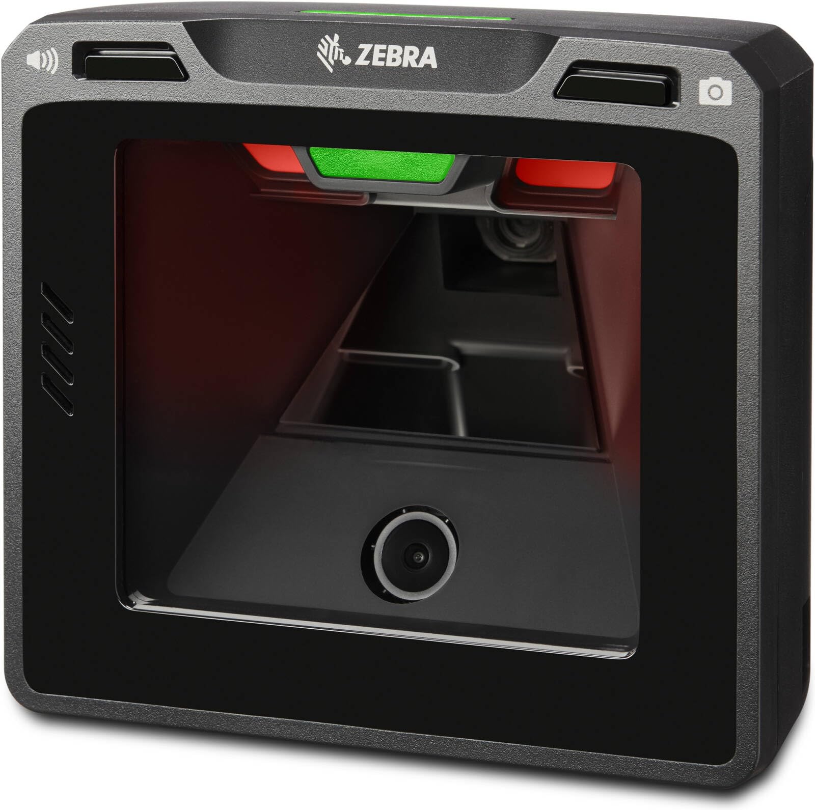 Zebra SP72-V On-Counter Vertical Scanner, 1D & 2D Scanner Type, 660 nm Wavelength, 1920 x 1200 pixels Sensor Resolution, IP52 Rated Protection, Black | SP7201-SV00004ZZWW