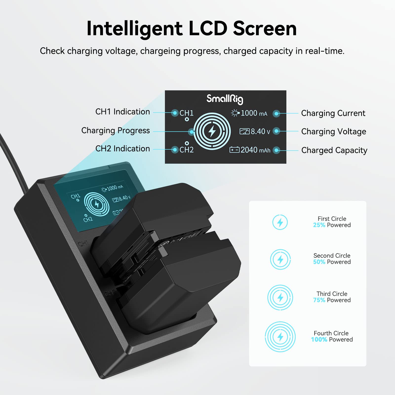 SmallRig NP-FZ100 Camera Battery Charger 3824B