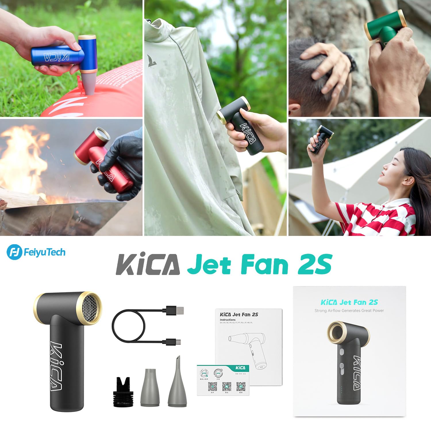 Kica 2S Compressed Air Duster Blower Jet Fan