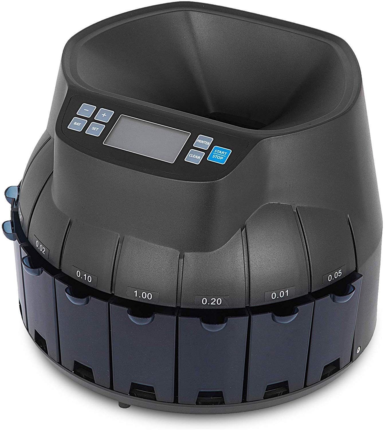 JFZCBXD Automatic Electronic Coin Sorting Machine 45W, Coin Counting Machine 500-1000 Coins for School, Stores and Banks