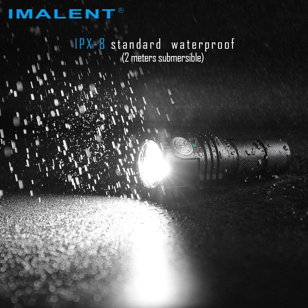 IMALENT MS03W EDC Flashlight 13000 Lumens Super Bright Torch, with 3 Pcs CREE XHP70 2nd LEDs, LED Flashlight for Searching and Fishing (Warm White Light)