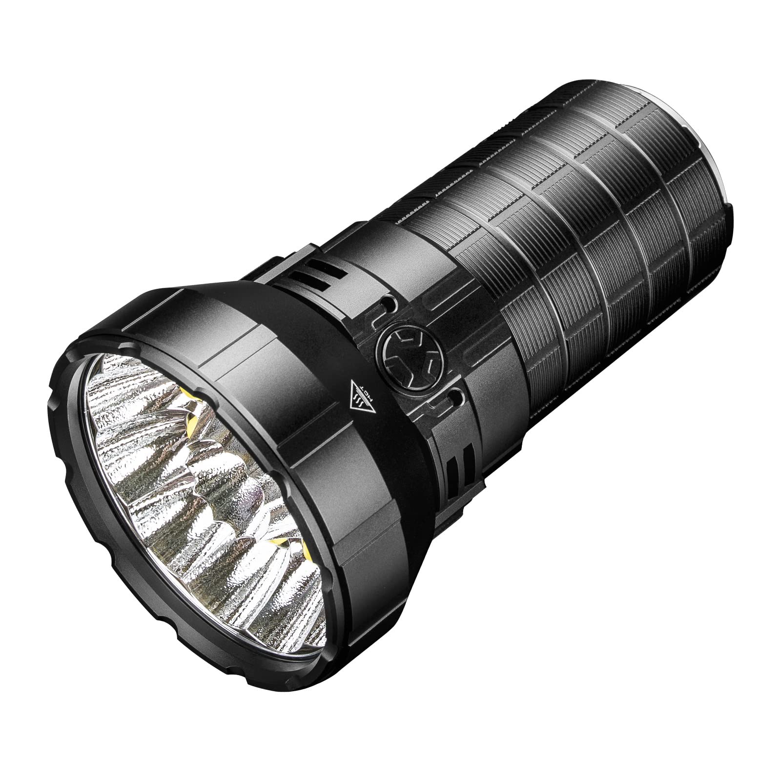 ايمالينت مصباح يدوي صغير MS12 قابل لاعادة الشحن 65000 لومن، مصباح LED عالي السطوع مع 12 مصباح LED كري اكس اتش بي 70.2، مسافة شعاع طويلة 1036 متر، مناسب للبحث والإنقاذ