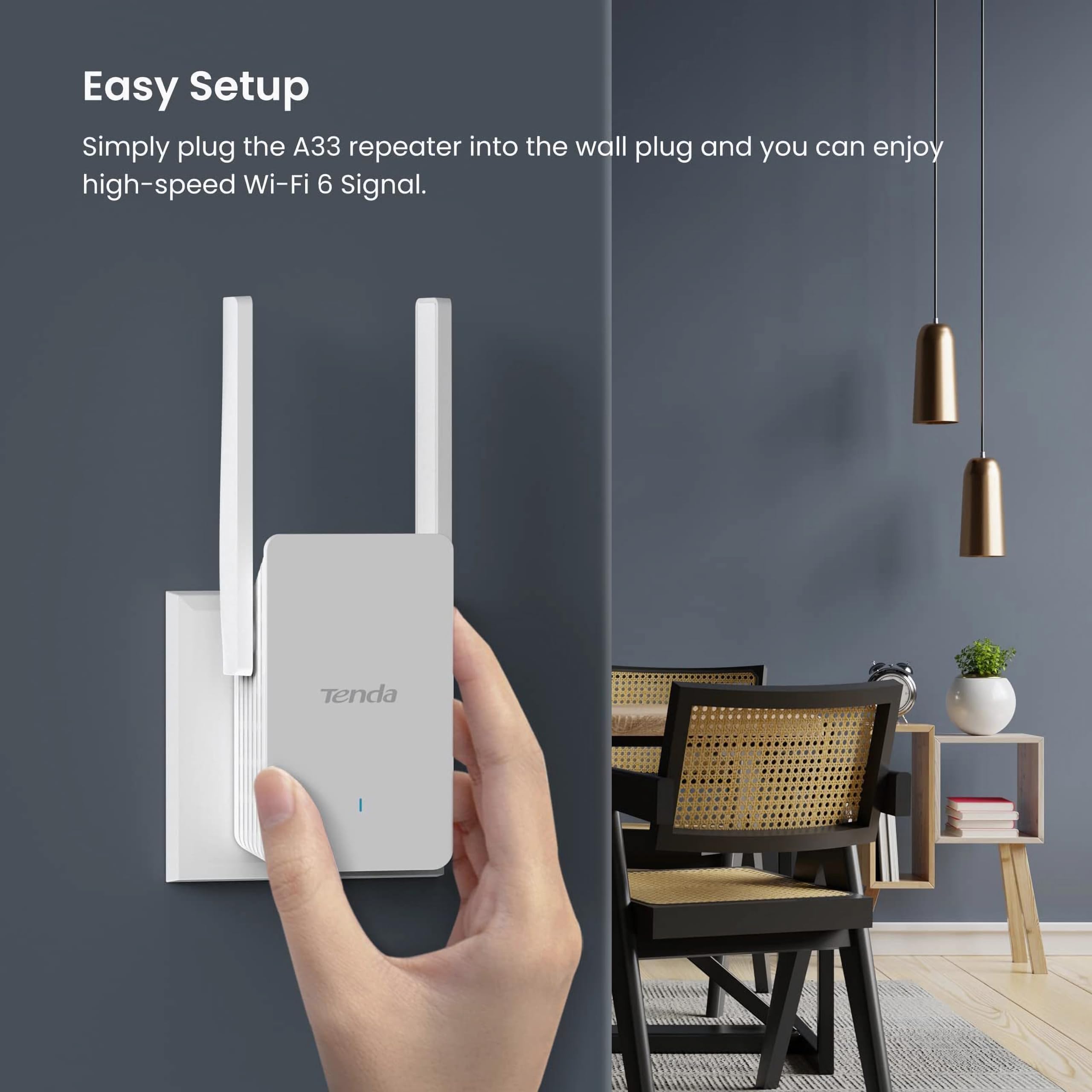 تيندا راوتر مودم D301 V4.0 ADSL2/2+، لاسلكي 300 ميجابت في الثانية، 4 منافذ ايثرنت سريعة، كيبل DSL/RJ45