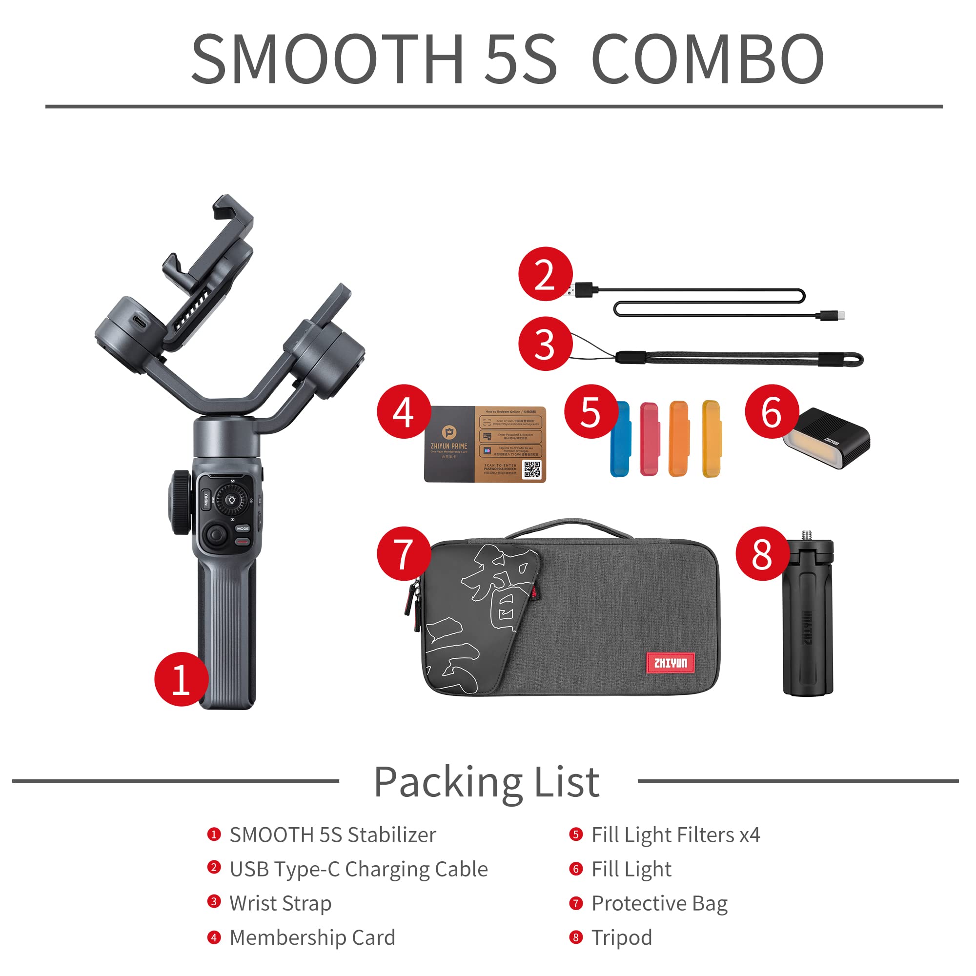 Zhiyun Smooth 5S Combo Gray