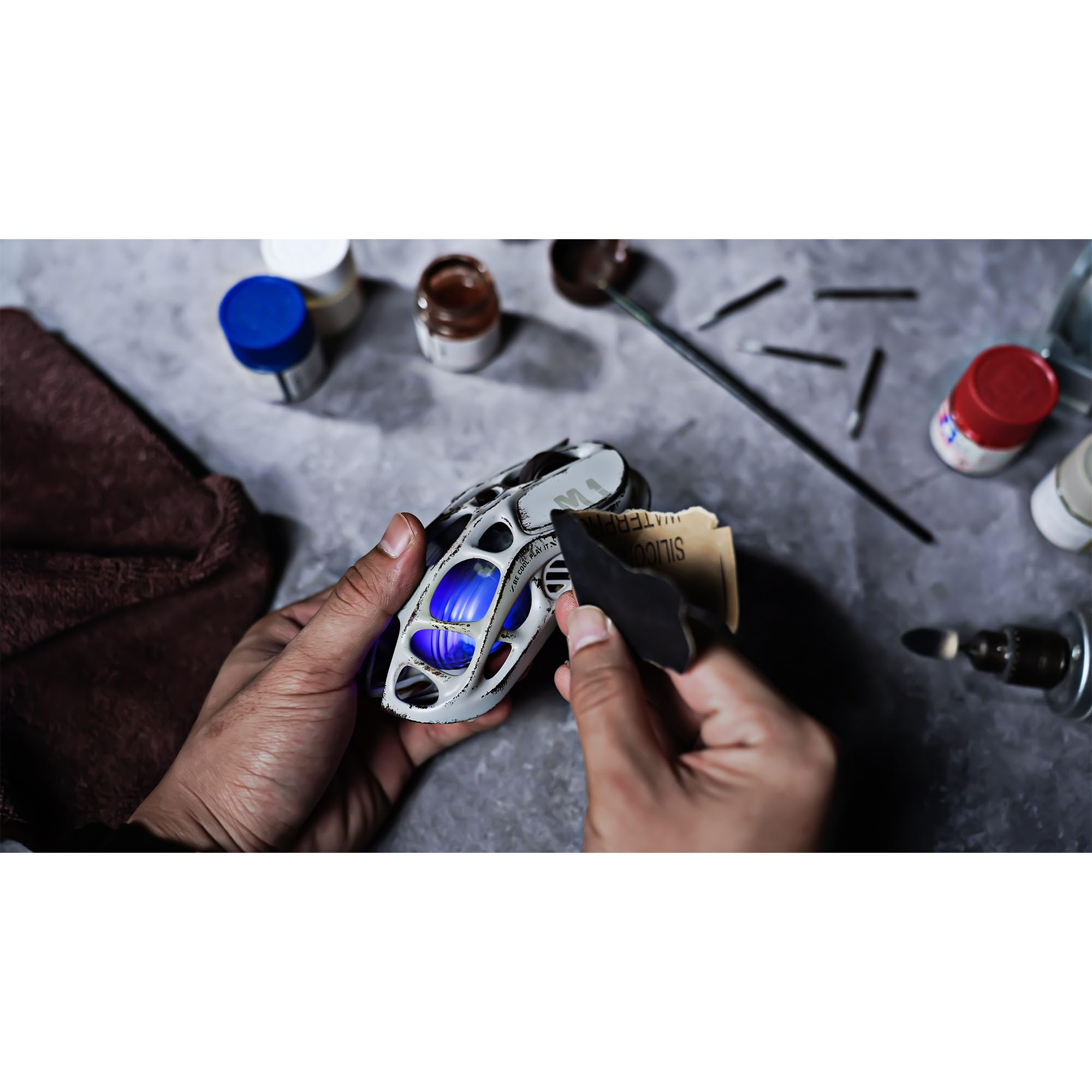 GravaStar Computer Mouse, Mercury M1 Pro Wireless Gaming Mouse with PAW3395DM Sensor, Magnesium Alloy Handcrafted Vintage Finish, 26000 DPI, 5 Programmable Buttons, Outfit with 1K & 4K Dongle