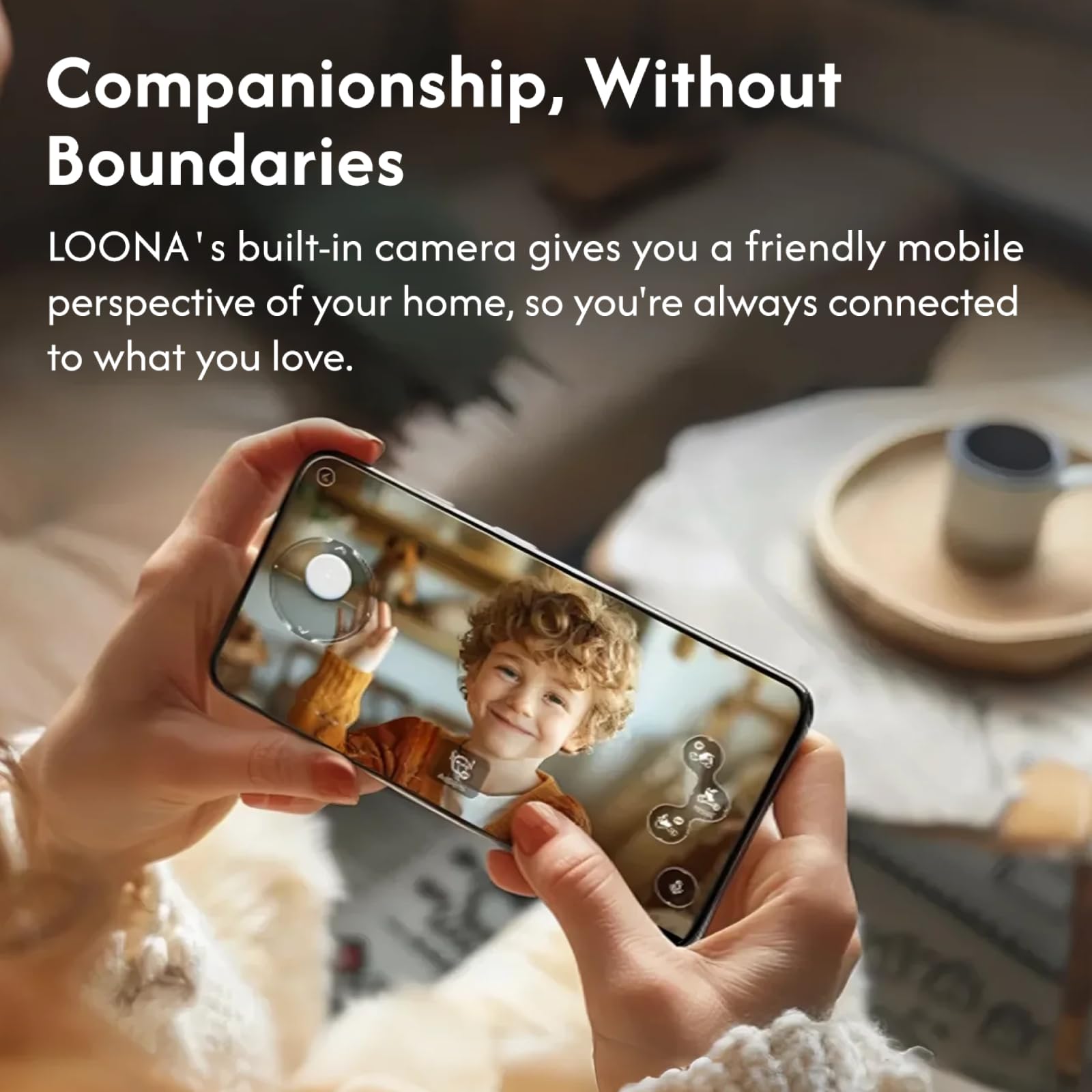 Loona Robot Pet Dog ChatGPT-4o AI-Powered Smart Companion with Voice and Gesture Control, Real-Time Interaction, Robotic Toys for Kids, Home Monitoring - Includes Charging Base
