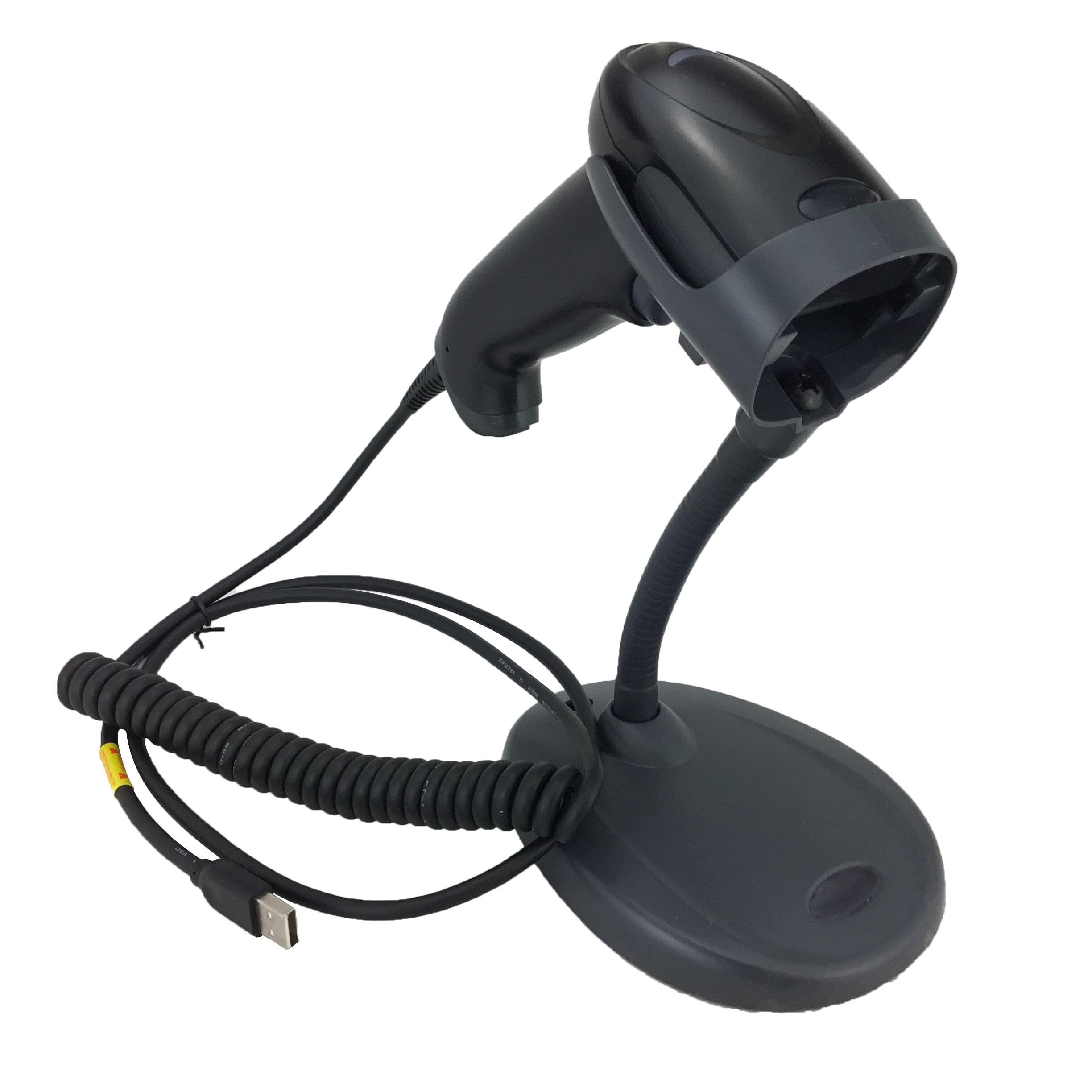 Voyager 1250G Single-Line Laser Barcode Scanner (1D and GS1 DataBar symbologies), Includes Stand and USB Cable