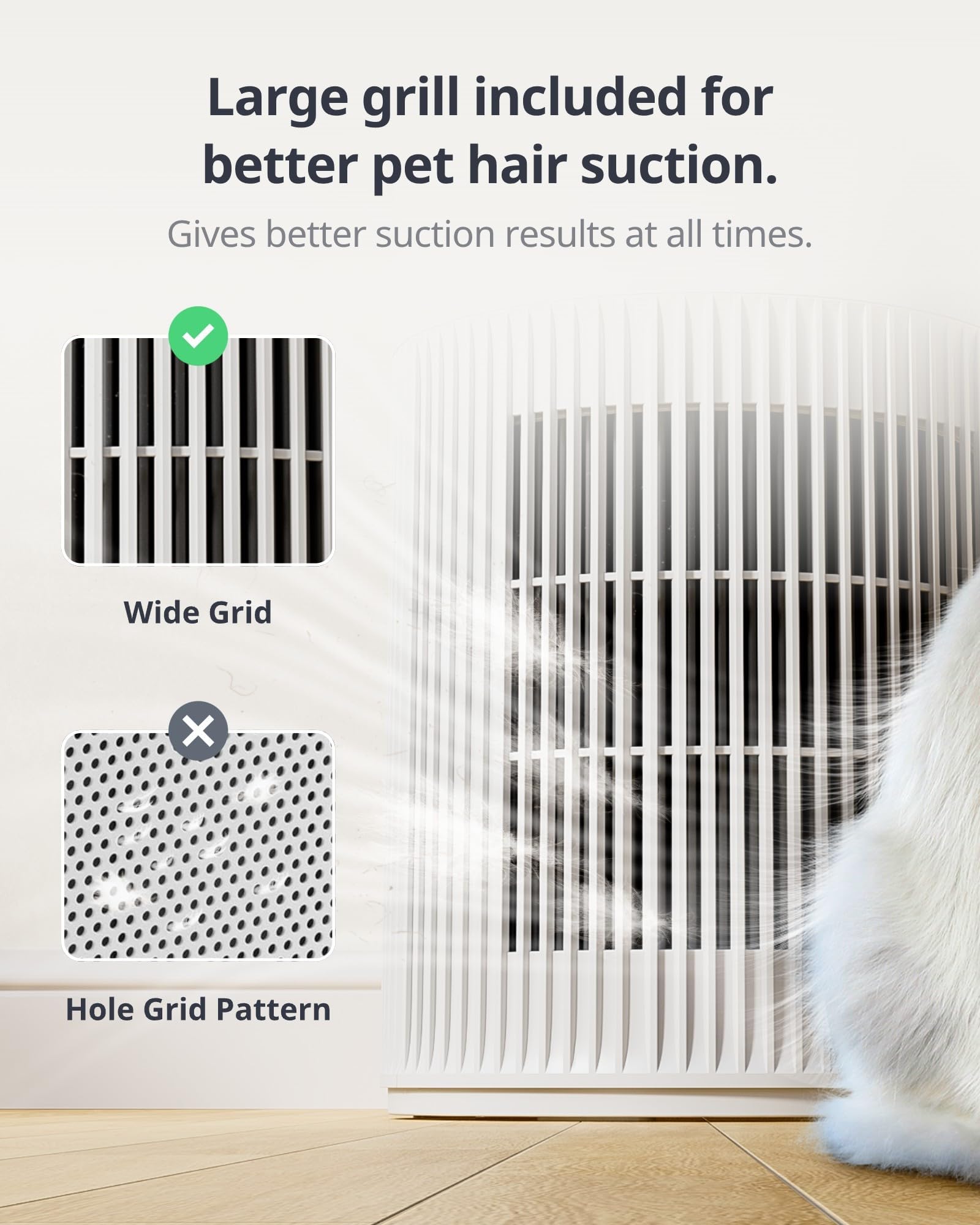 SwitchBot Smart Air Purifier Table - HEPA Filter, Pet Friendly, Ultra Quiet, Wireless Charging, Touch Control, Ideal for Modern Homes