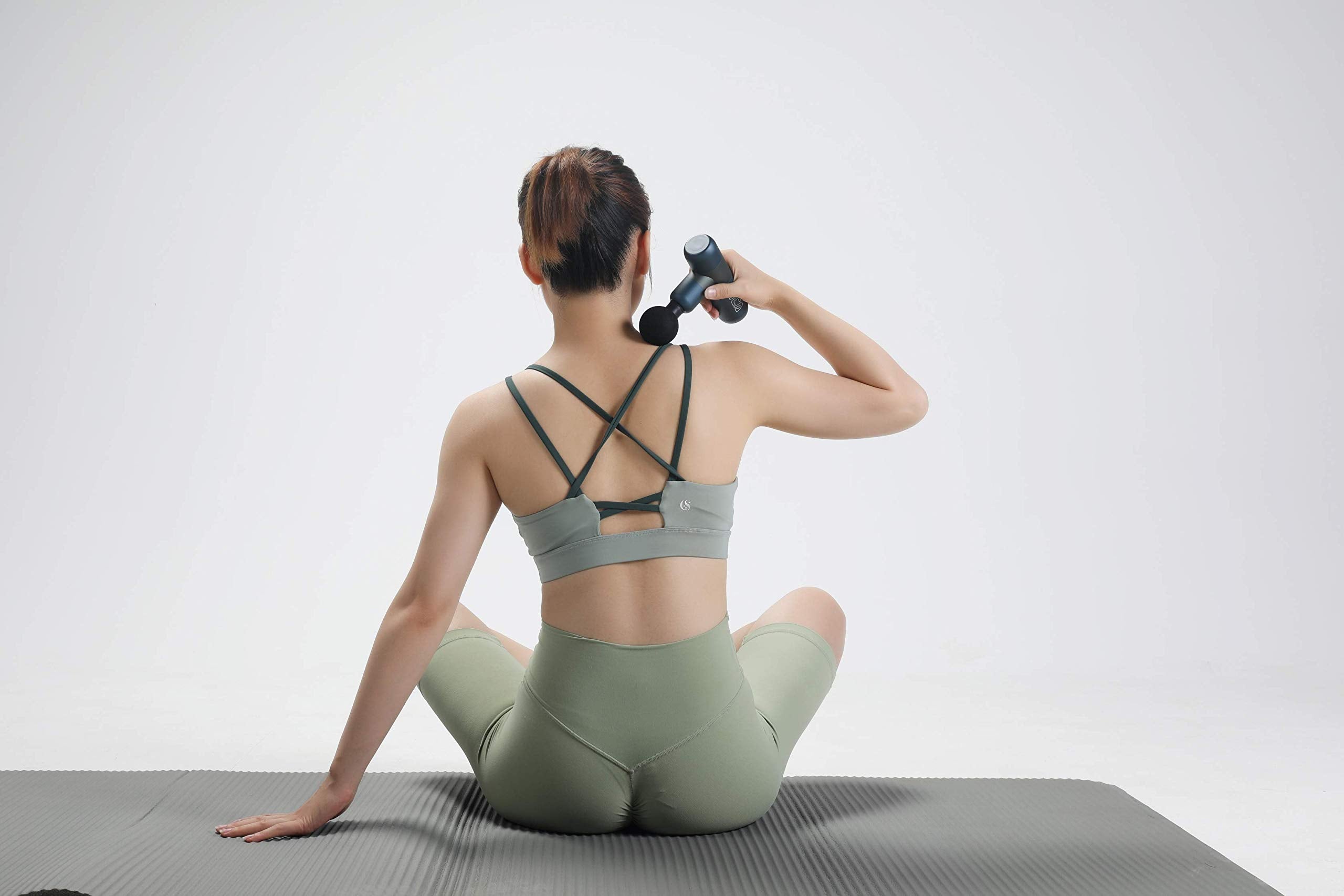 Kica Pocket Massage Gun K2, Deep Tissue Handheld Mini Massage Gun, Portable Muscle Massager for Home, Gym, Office, Recovery and Pain Relief