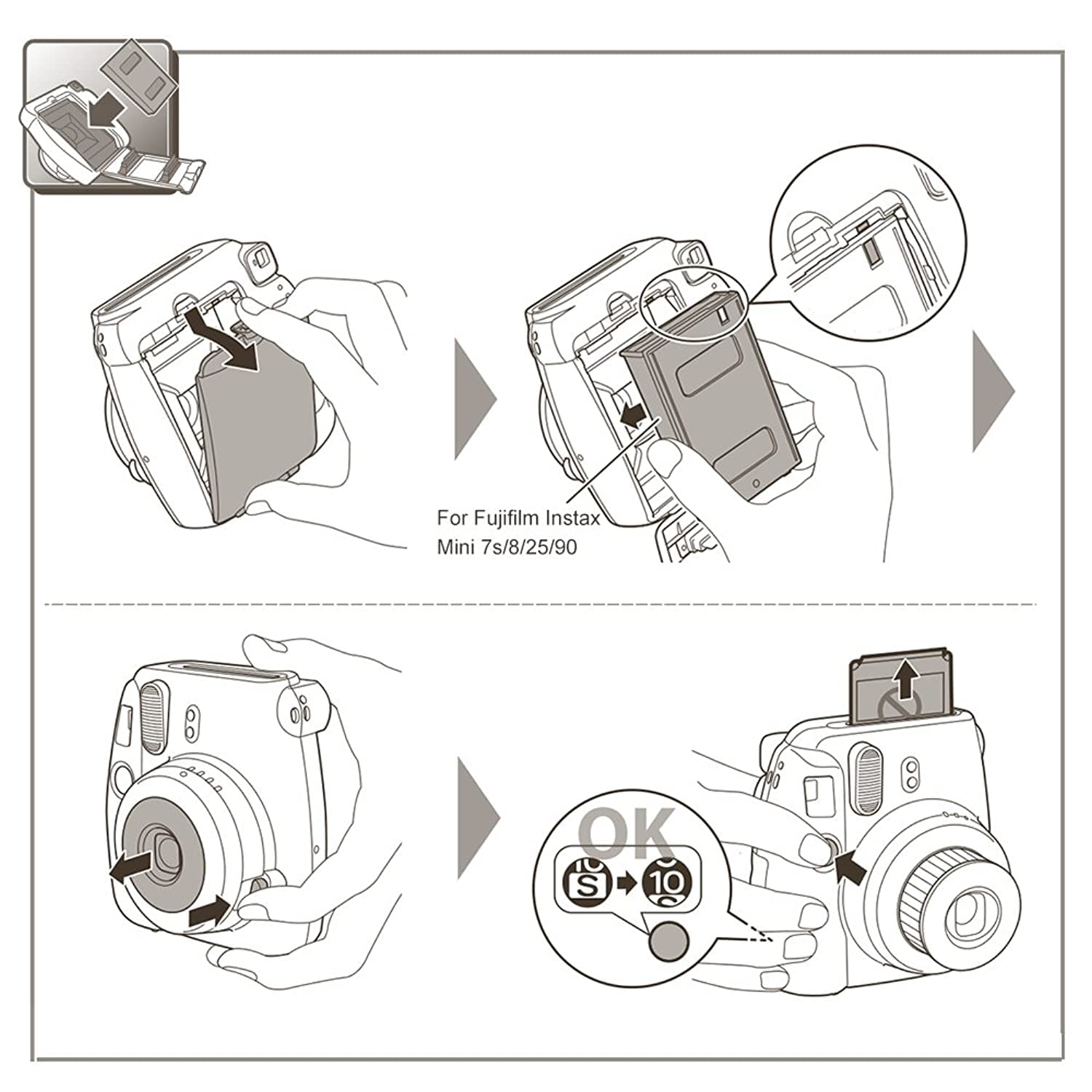 Fujifilm Instax Mini Instant Film 60 Sheets - 6 Packs of 10 Sheets, 3216576414