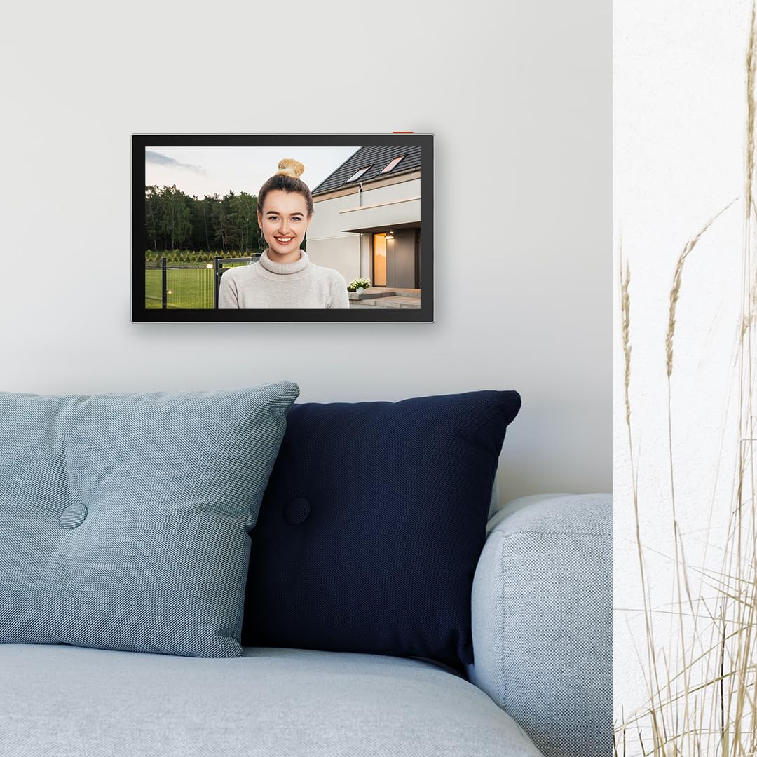 EZVIZ Battery Video Door Intercom with Solar Panel, 2K Intercom with Camera, 7 Inch Colour Touch Screen and 2-Way Audio, Dual Band, Door Intercom Supports Password, Halow Connection, EP7