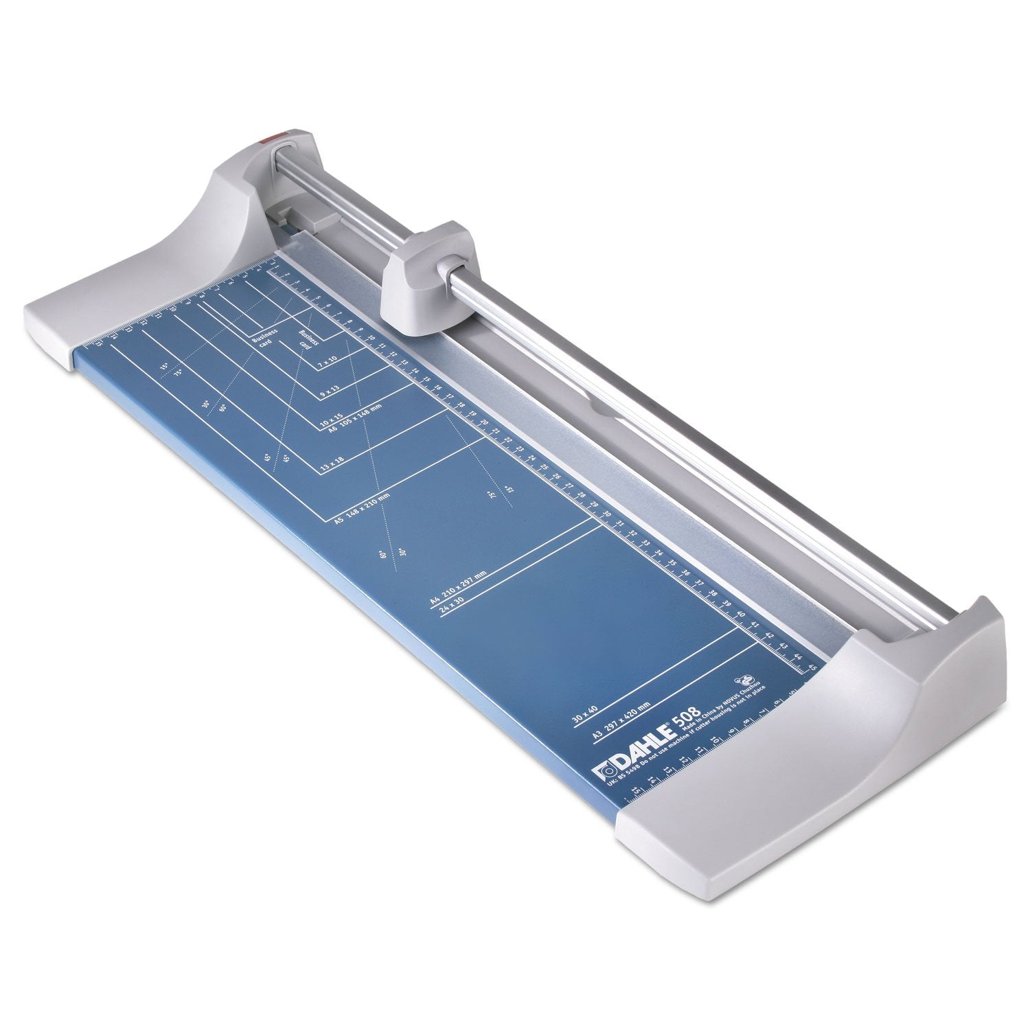 Dahle 507 Personal Rotary Trimmer, 12" Cut Length, 7 Sheet Capacity, Self-Sharpening, Automatic Clamp, German Engineered Paper Cutter