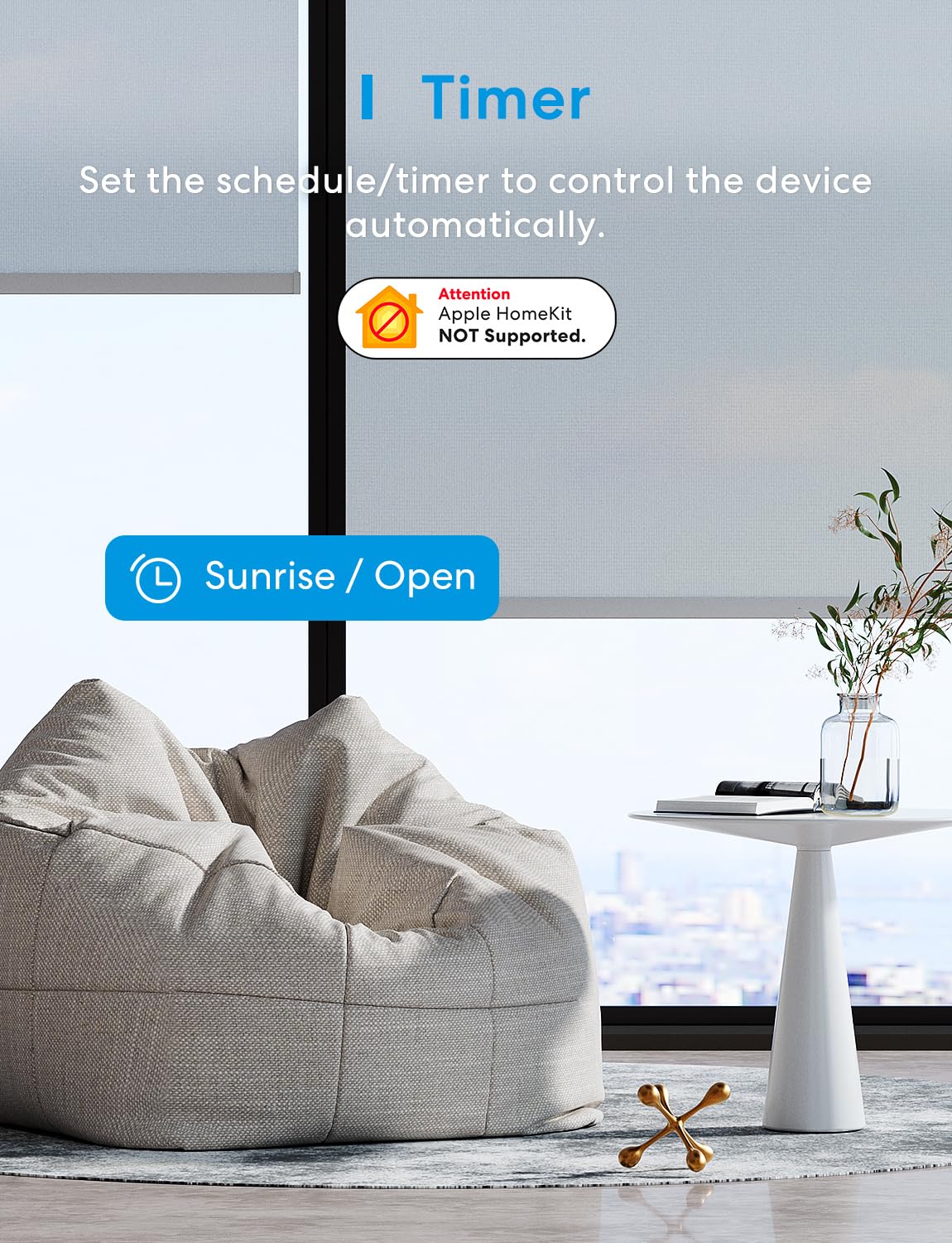 Meross Wi-Fi Shutter Switch - Smart LED Curtain Switch, Compatible with Alexa and Google Assistant, Percentage Control, 2.4GHz, 2 Pack (Requires Neutral Wire)