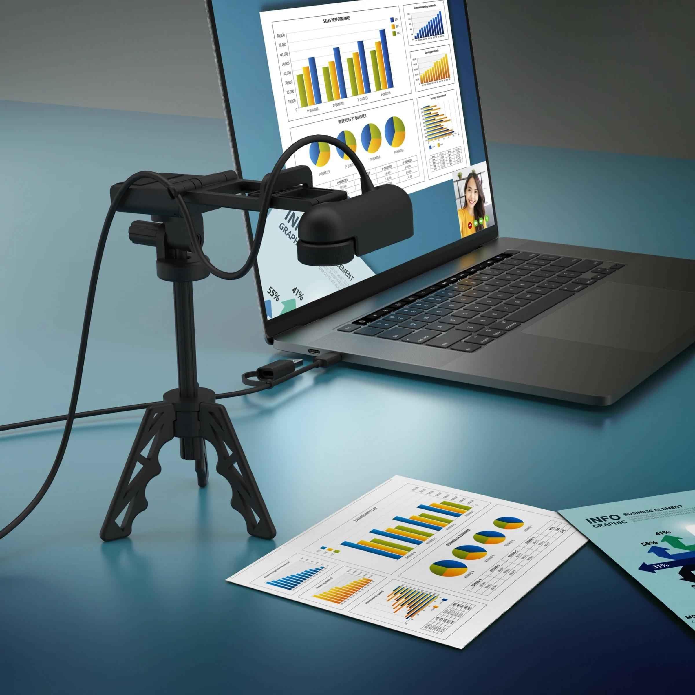 j5create JVU250 HD Webcam with Auto & Manual Focus Switch, Black