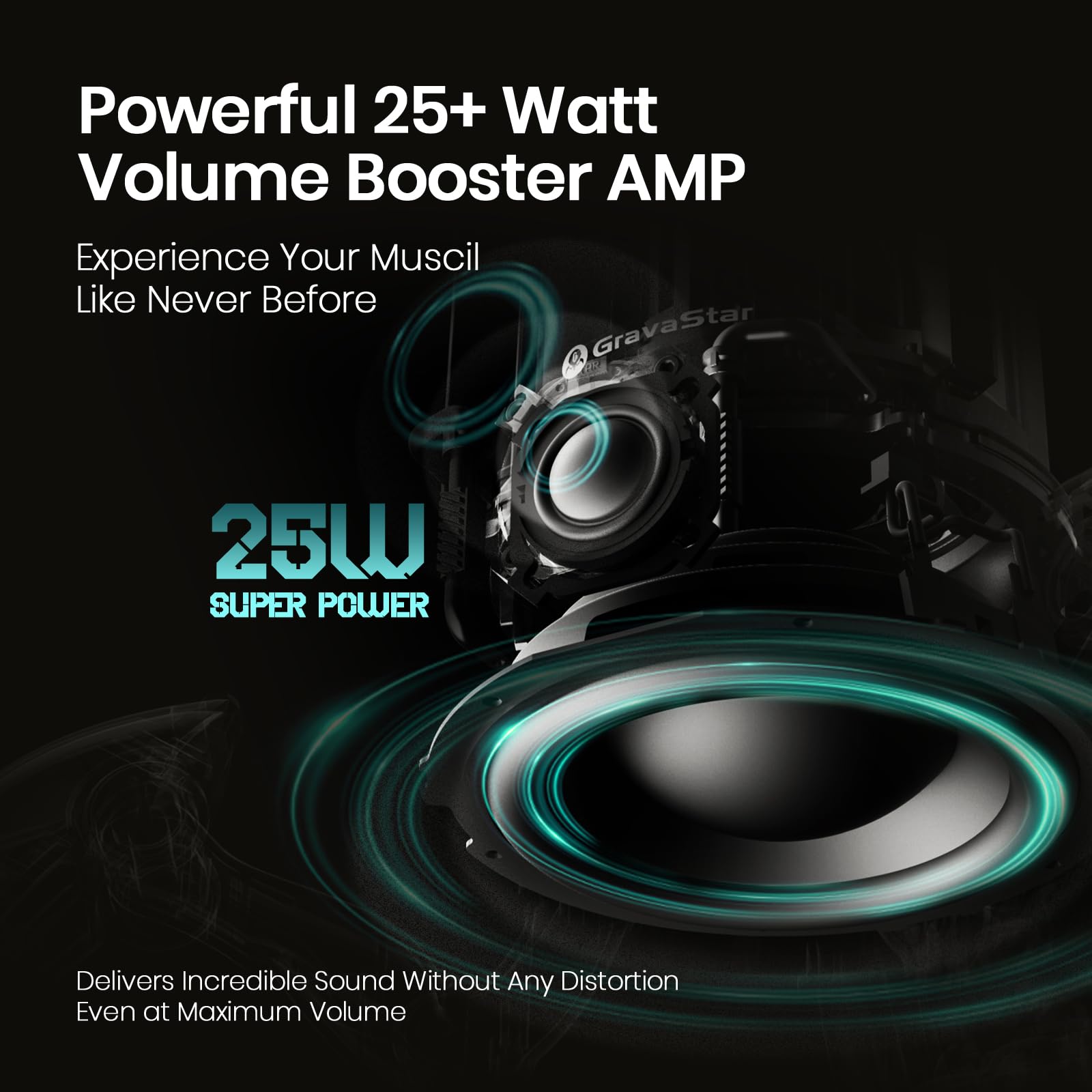 G GravaStar Supernova Portable Bluetooth Speaker, LED Table Lamp Speaker, 9H Playtime, TWS Pairing, Wireless Speakers fo Party/Outdoor/Camping/Gifts