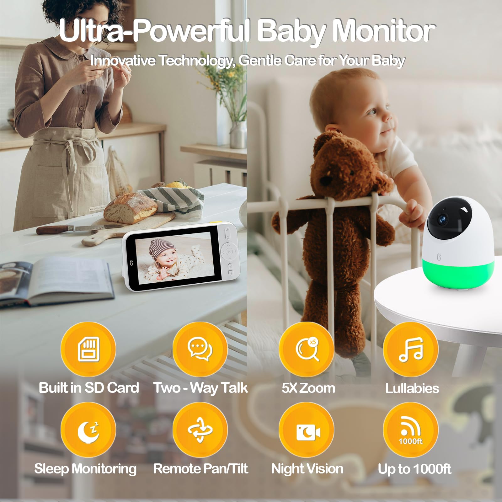 Ellie Baby Monitor with App