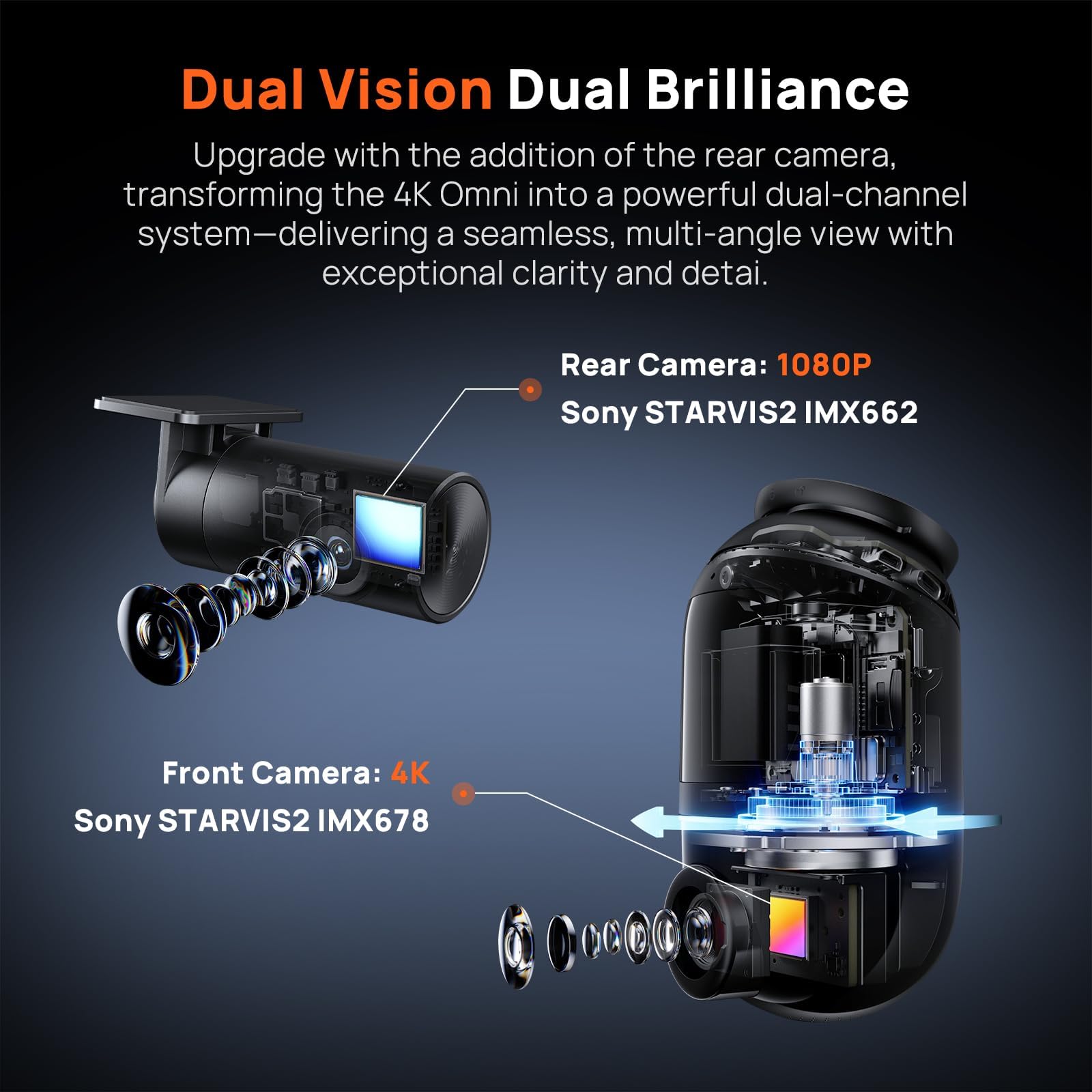 70mai Dash Cam X800-2 128GB Black