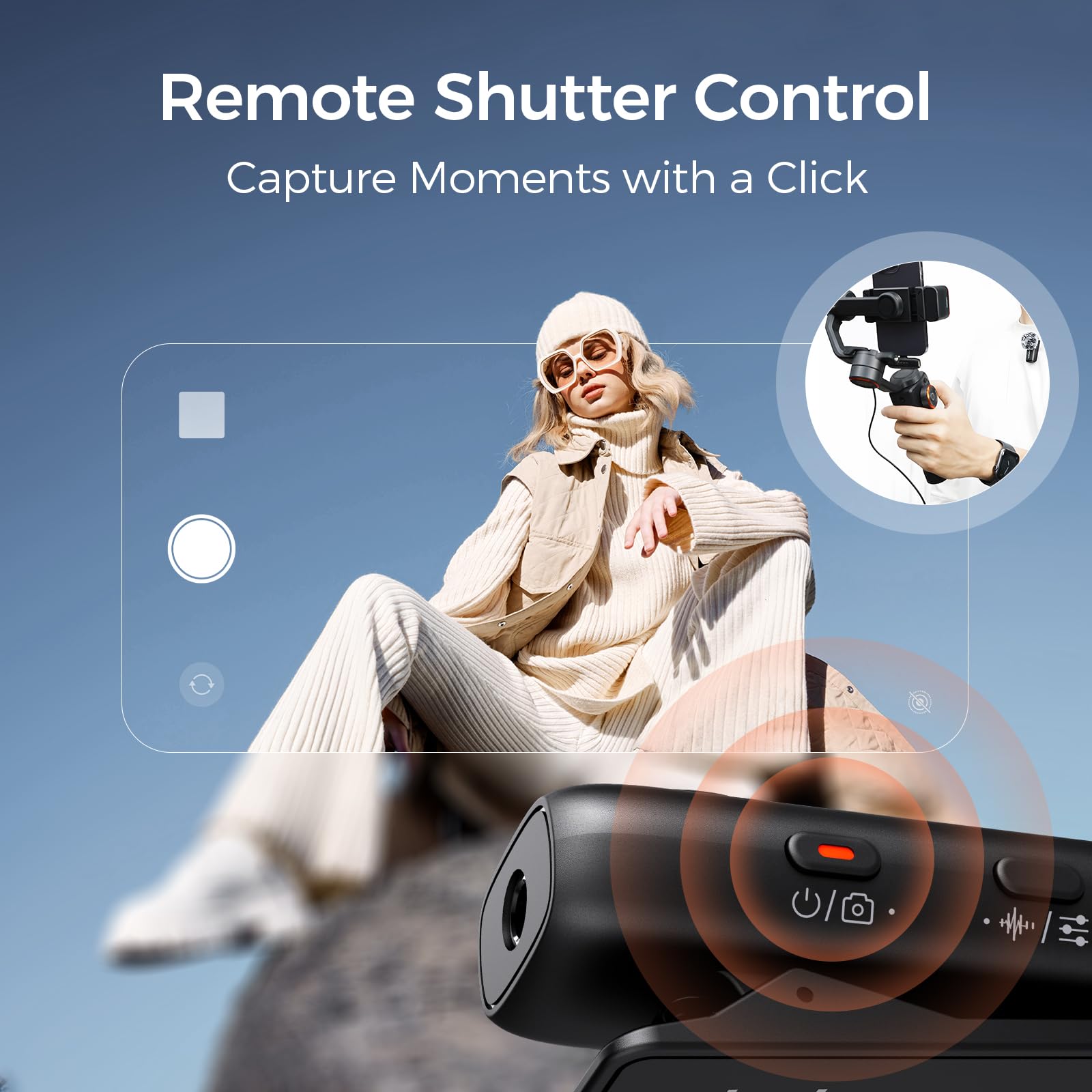 hohem MIC-01 Wireless Lavalier Microphone for iPhone iPad, Dual Channel Recording, 360° Audio Recording, 20H Usage Time, Certi-ficato MFi, DSP Noise Cancellation for Vlog