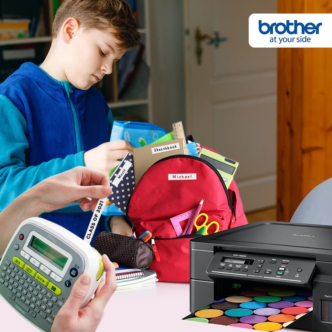Brother PT-D200AR Label Printer, Portable Maker, English, Arabic & Farsi Keyboard, Up to 12mm