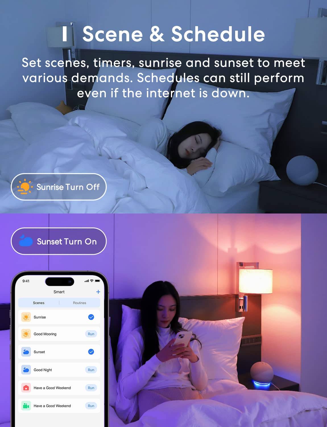 Meross Smart LED Bulbs, Pack of 4 E27 Wi-Fi Bulbs Compatible with Apple HomeKit, Alexa and Google Home, RGBWW Dimmable Multi-Color Smart Bulb with Voice Control and Remote Control