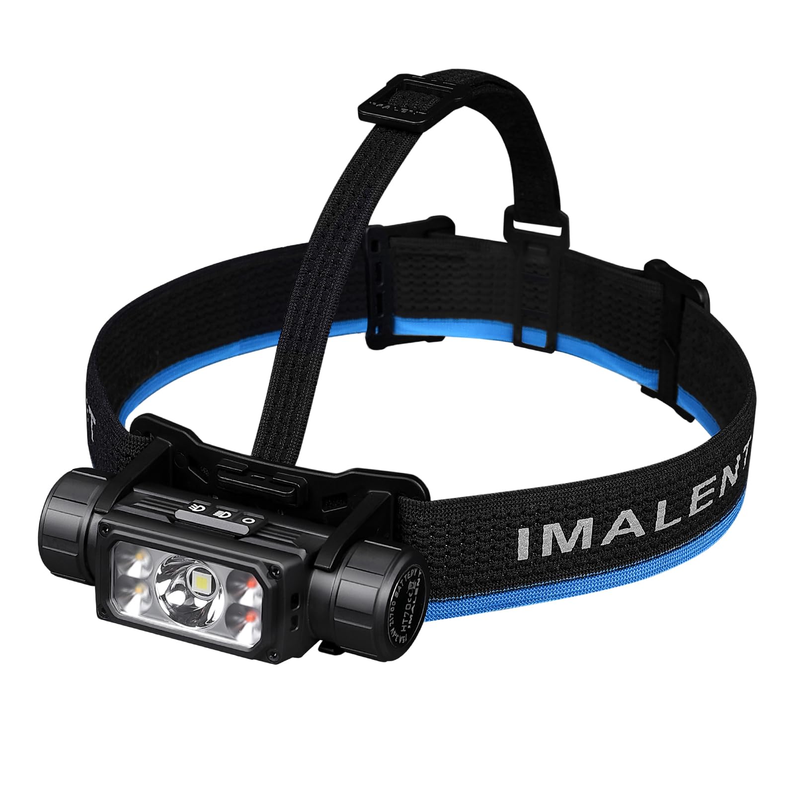 Imalent HT50 LED Headlamp 3000 Lumens, 318 Meter Light Range, USB-C Rechargeable LED Headlamp with Red Light, 180 Degree Adjustable for Hiking, Fishing, Camping and Emergencies