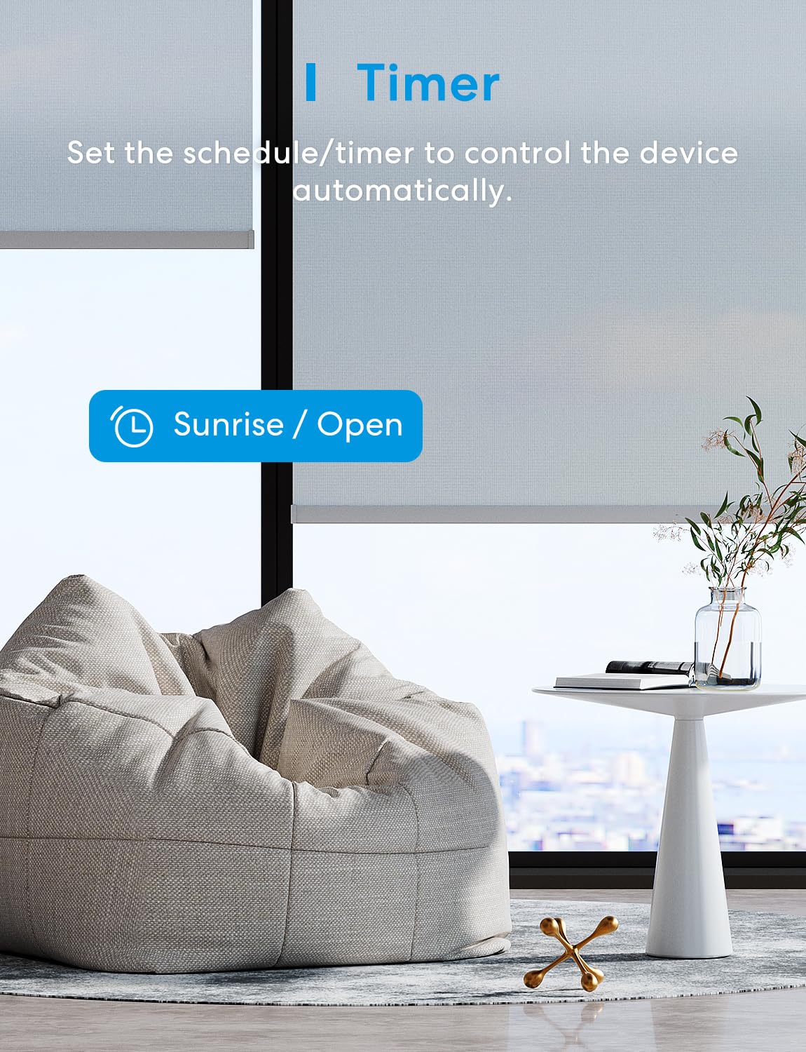 Meross Wi-Fi Shutter Switch - Smart LED Curtain Switch, Compatible with Alexa and Google Assistant, Percentage Control, 2.4GHz, 2 Pack (Requires Neutral Wire)