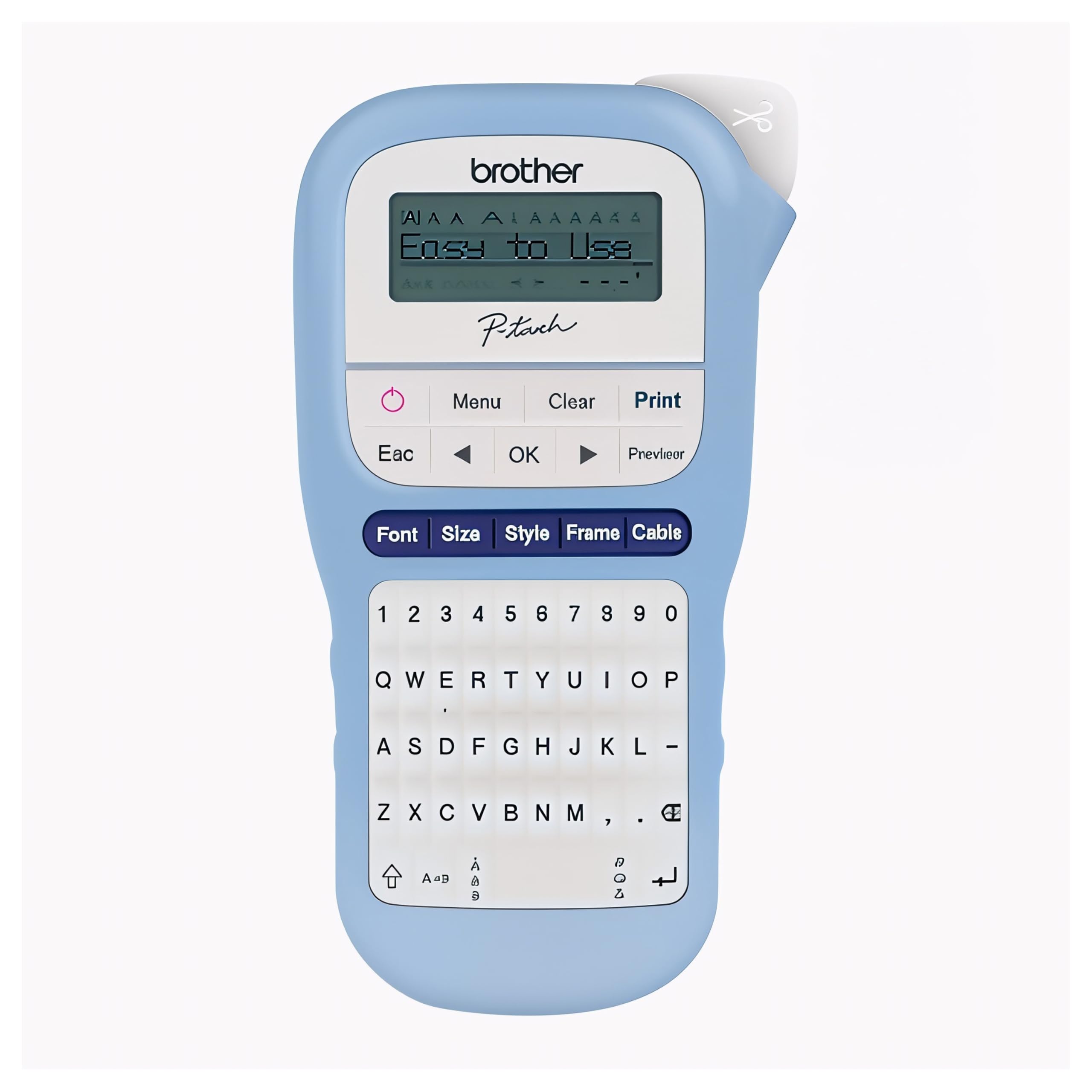 بروذر طابعة ملصقات للمنزل والمكتب PT-H110، ازرق فاتح