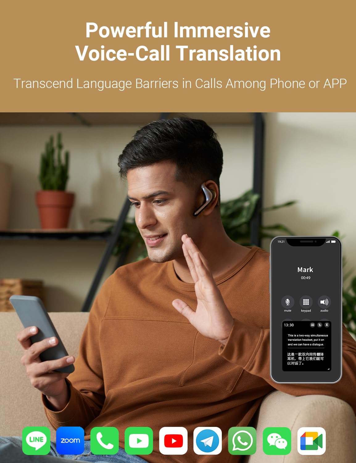 Timekettle W4 Pro AI Earbuds (Gray), Translator Device Supports 40 Languages, Translator Earbuds for Calls and Video Translation, App Works with iOS and Android