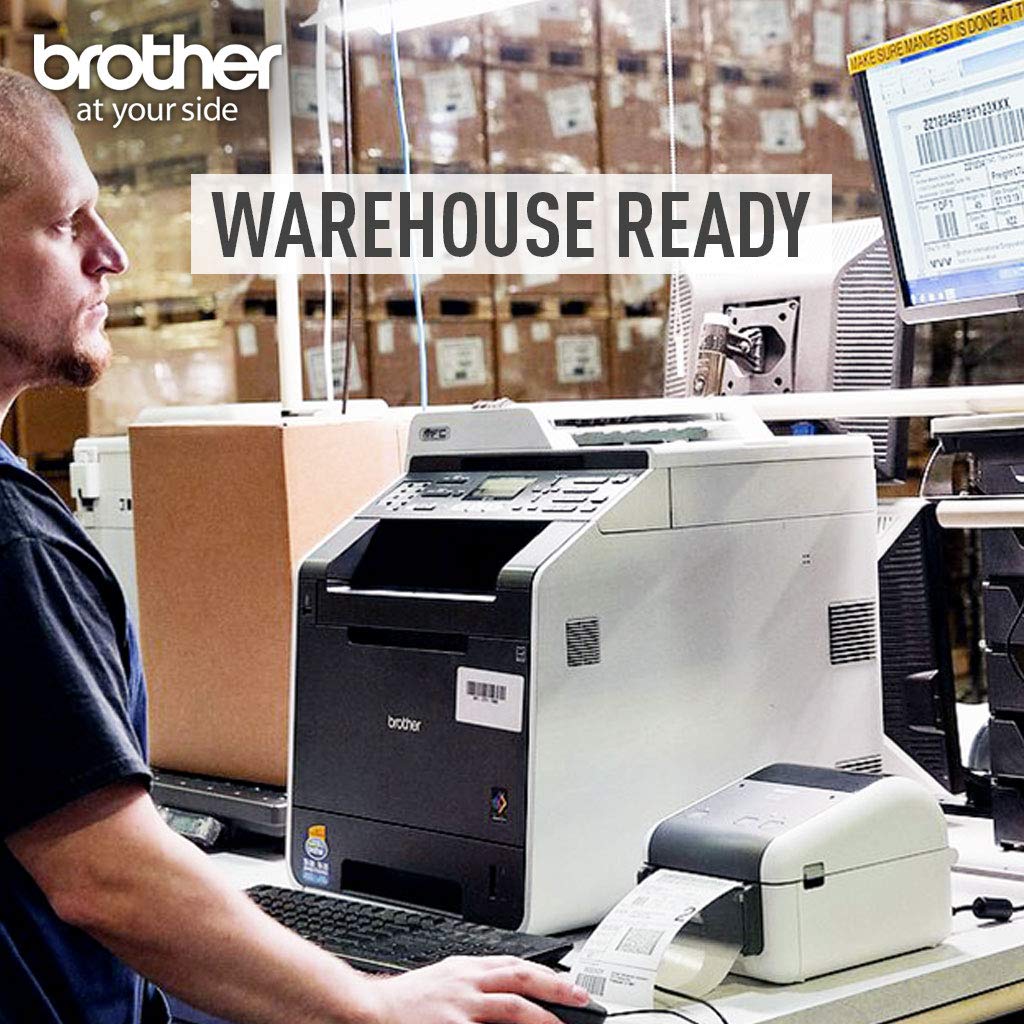 Brother TD-4550DNWB Desktop Direct Thermal Printer - Monochrome - Label Print - Ethernet - USB - Serial - Bluetooth