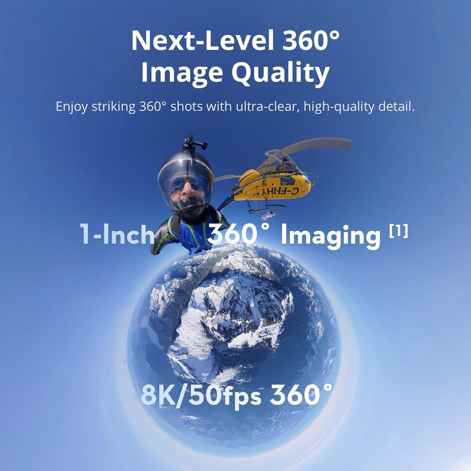 DJI Osmo 360 Adventure Combo, 1" 360° Imaging, Native 8K & Superb Low-Light, 4K/120fps & 170° Boost Video, 120MP 360° Photo, 100-Min 8K/30fps Continuous Recording, Black | DJI-ZX100-C2