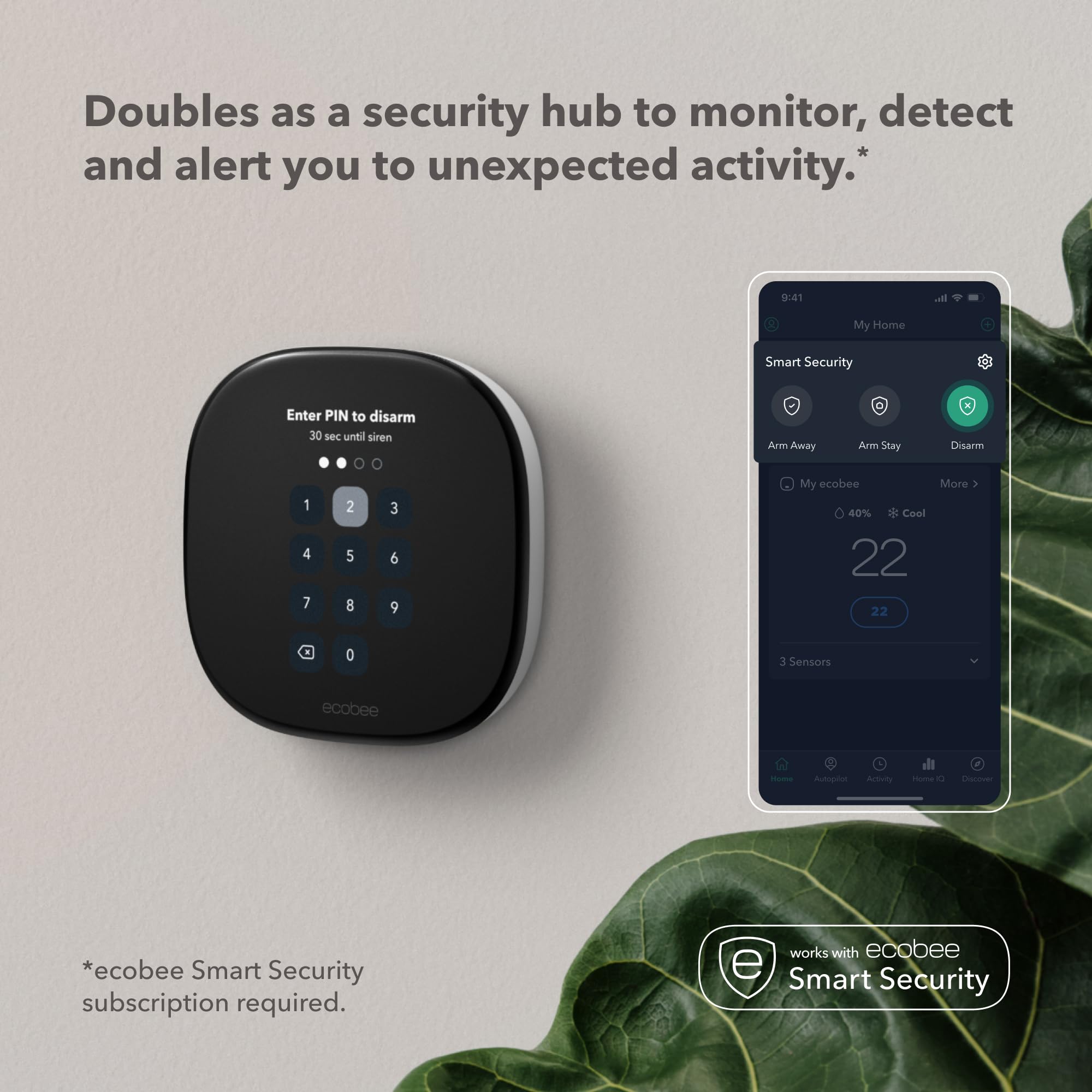 ecobee New 2022! Smart Thermostat Enhanced Compatible with Alexa and Apple Home Kit